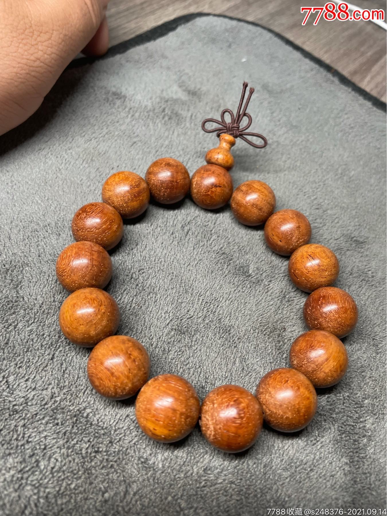 缅甸花梨文玩手串