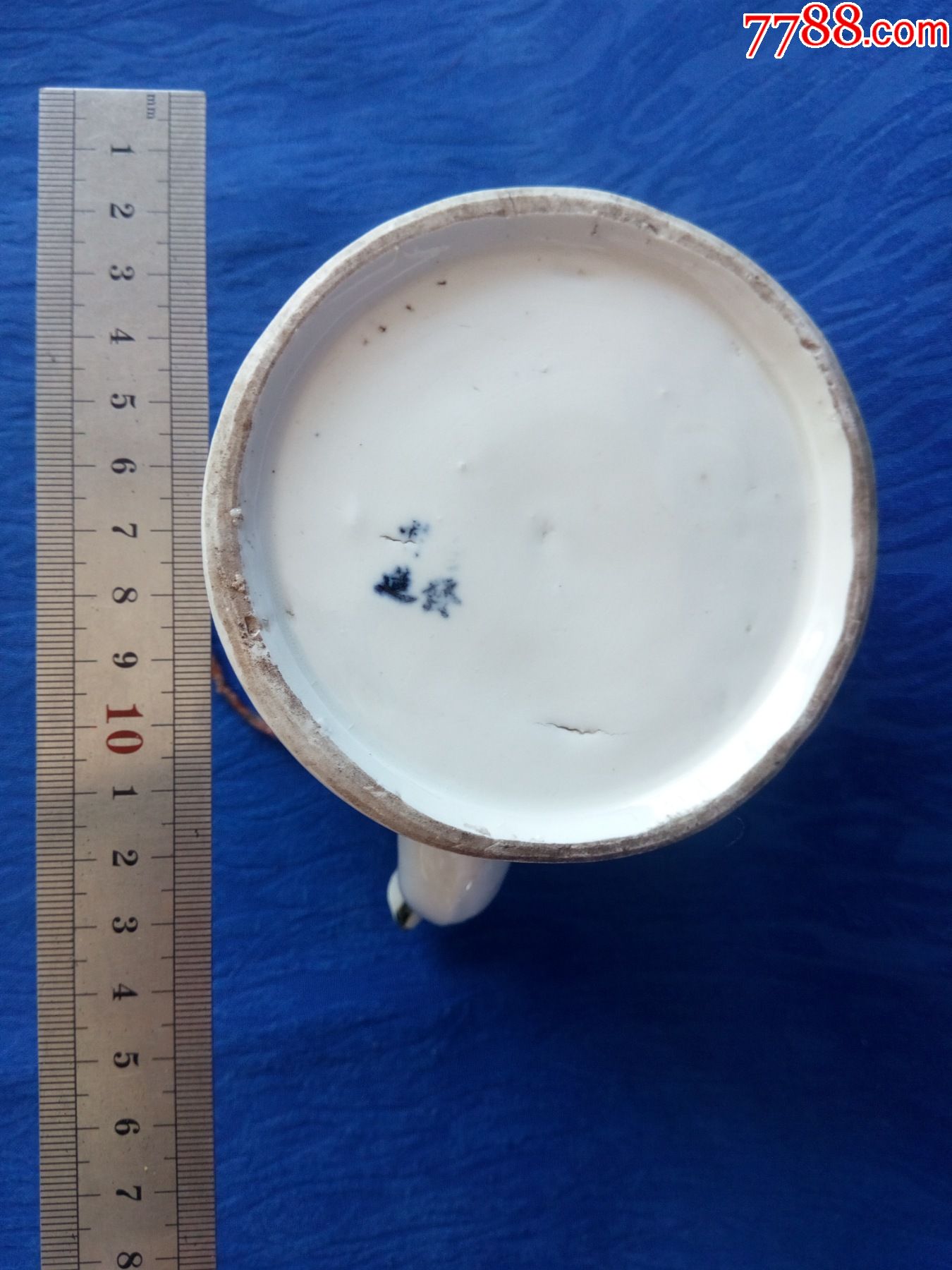 完美品民国淄博窑红绿彩牡丹富贵吉祥青花底款疑是鸿发督造提梁壶直筒