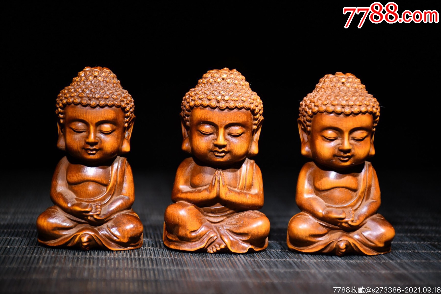 宝宝佛摆件,高7cm宽4cm总重97-价格:160元-au27716539-木佛像/人像