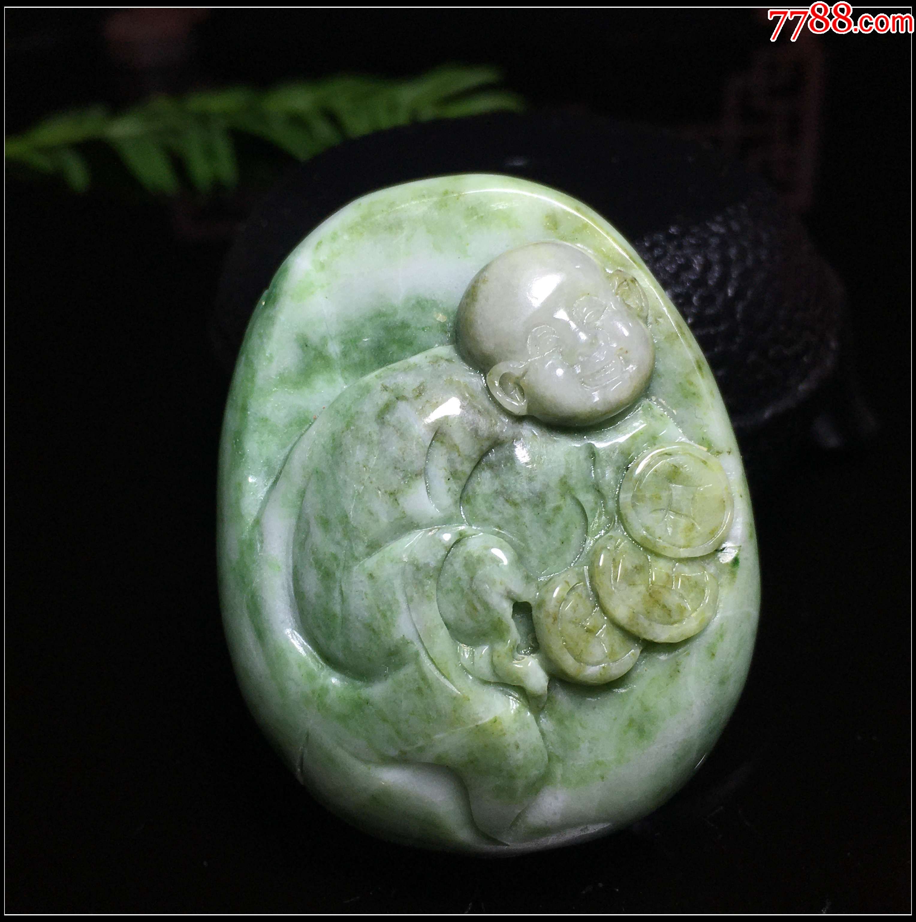 天然南阳独山玉喜乐童子雕件