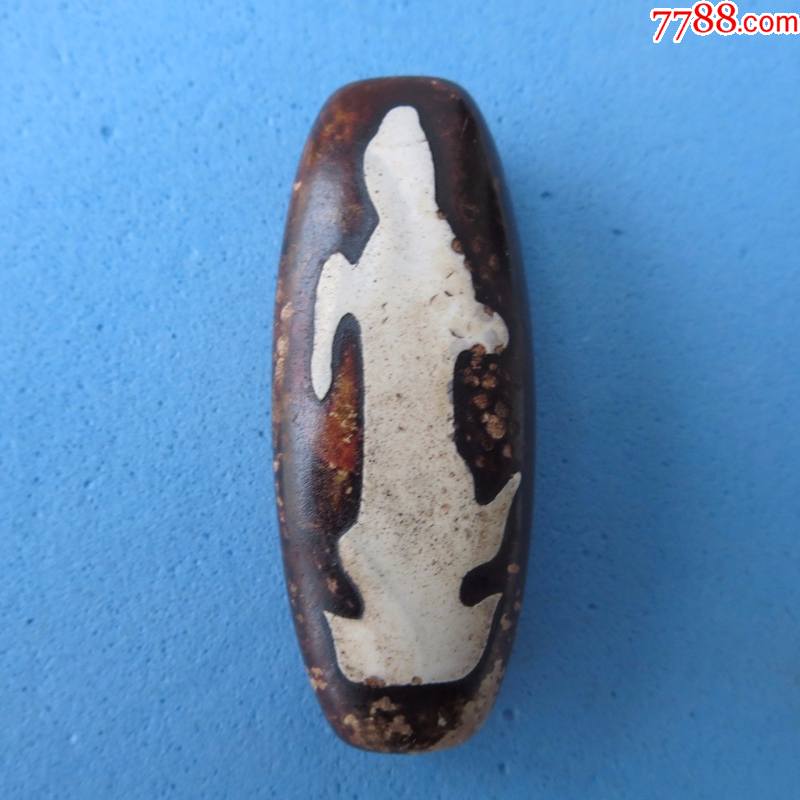 老玛瑙天珠古代老天珠观音像天珠