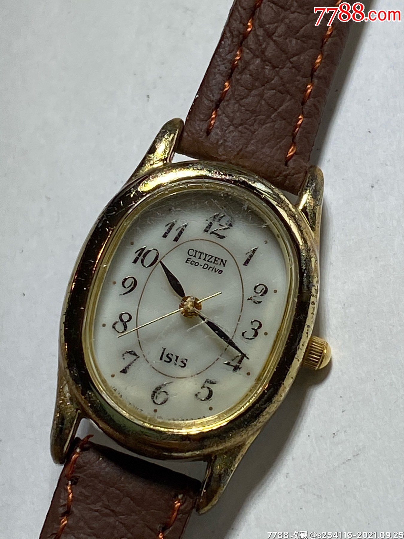 日本西铁城citizen光能女表ecodrive光动力光能手表isis系列表盘