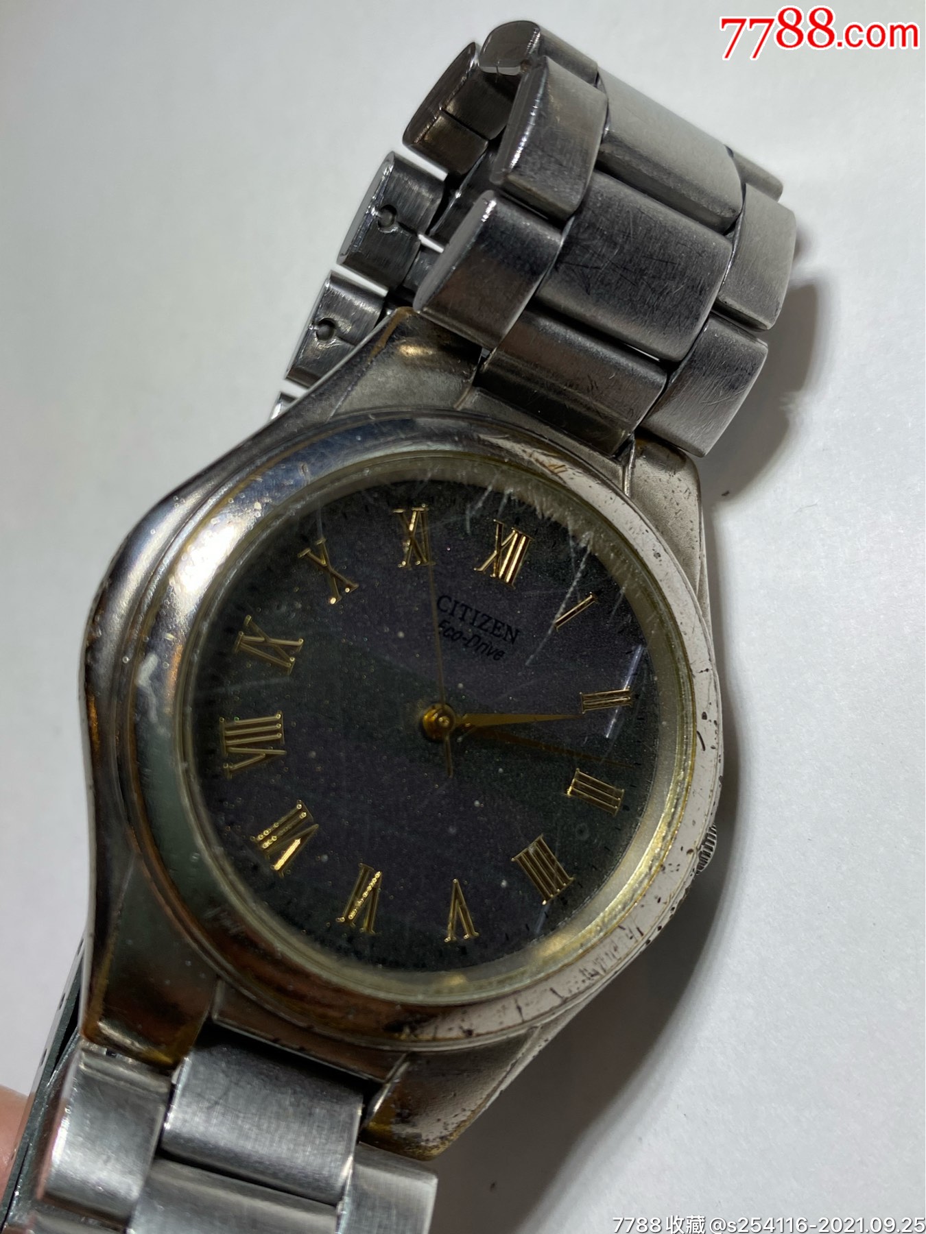 日本西铁城citizen光能男表ecodrive光动力光能手表表盘直径375