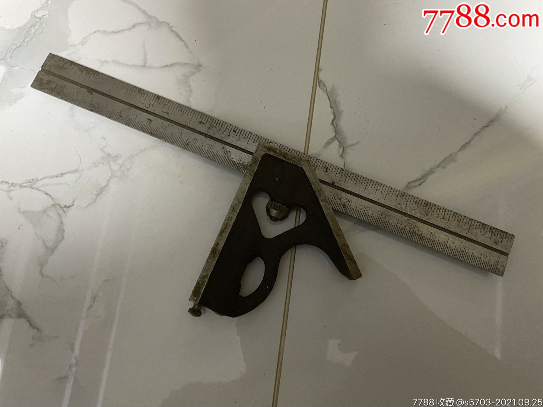 早期钢尺一把_直尺/尺子_图片鉴别_收藏价值_7788和田玉收藏