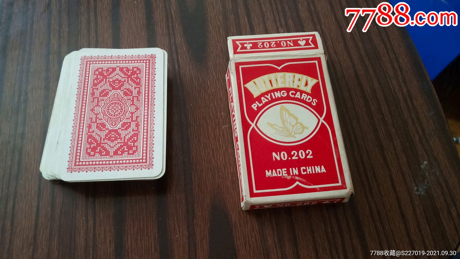 蝴蝶牌扑克一副全