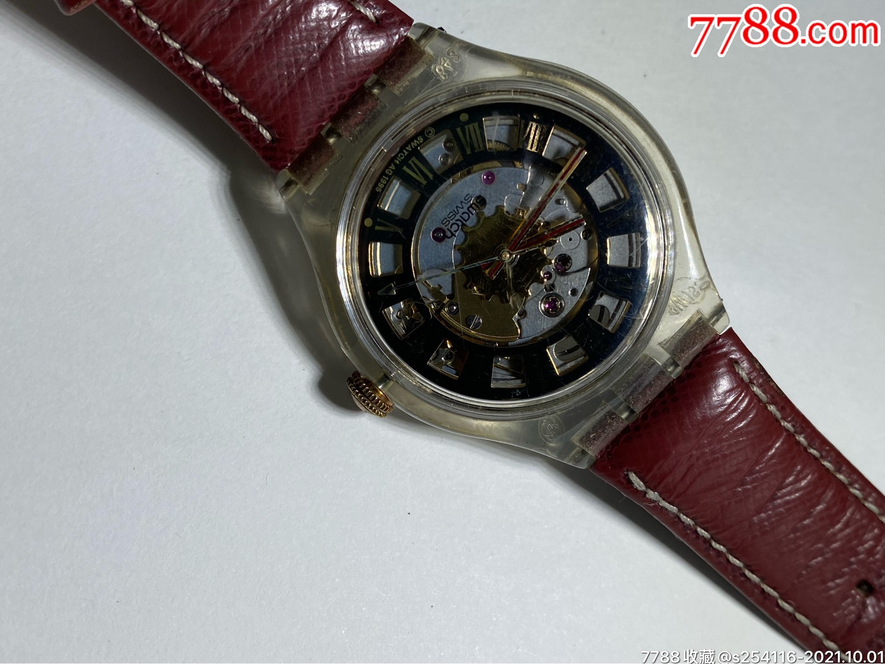 瑞士原装正品swatch斯沃琪全自动机械男表表盘365mm厚11mm走时好保真