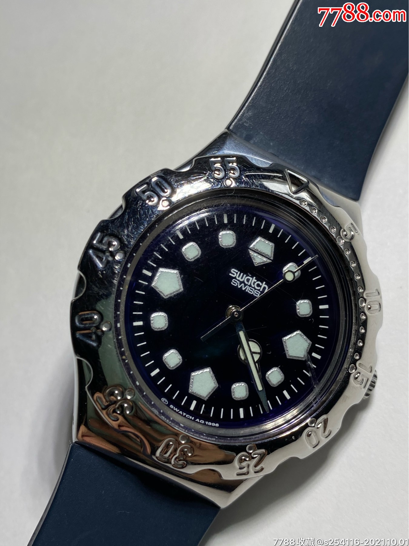 swatch斯沃琪石英男表表盘38mm厚11mm夜光指针走时精准保真_手表/腕表