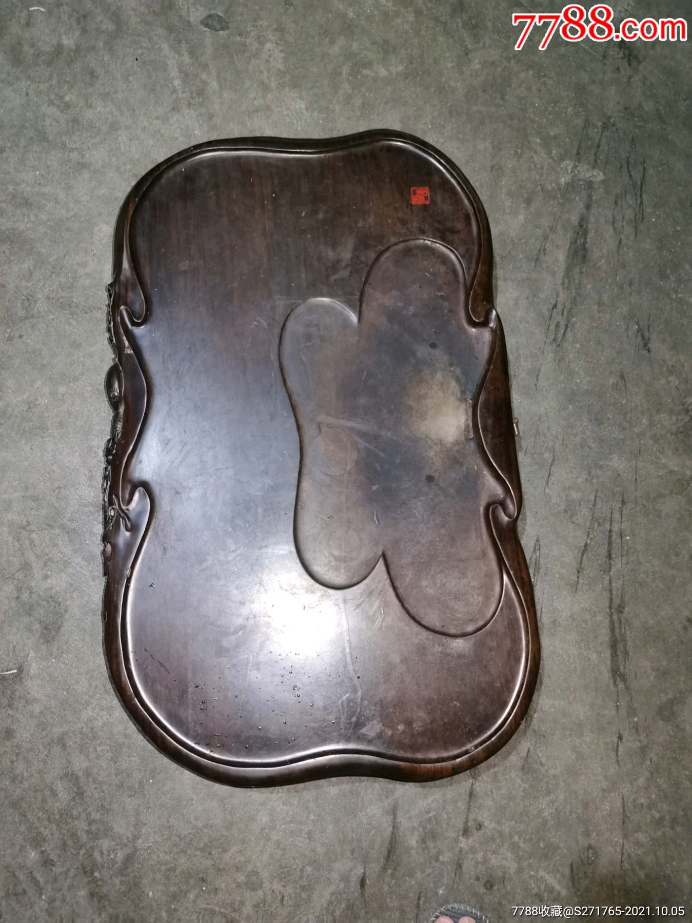 老红木黑紫檀茶盘重六七十斤