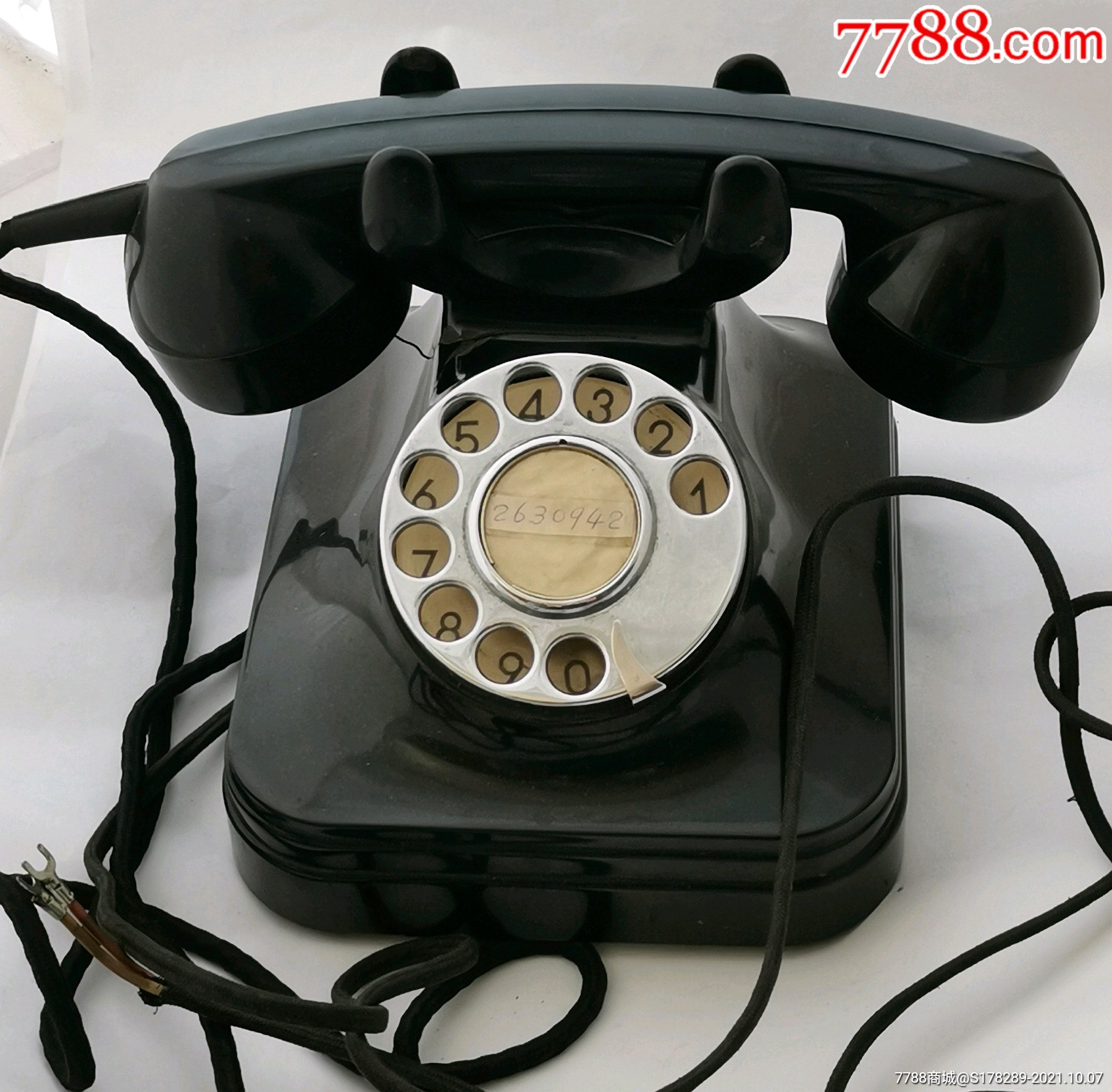 黑胶木拨盘电话