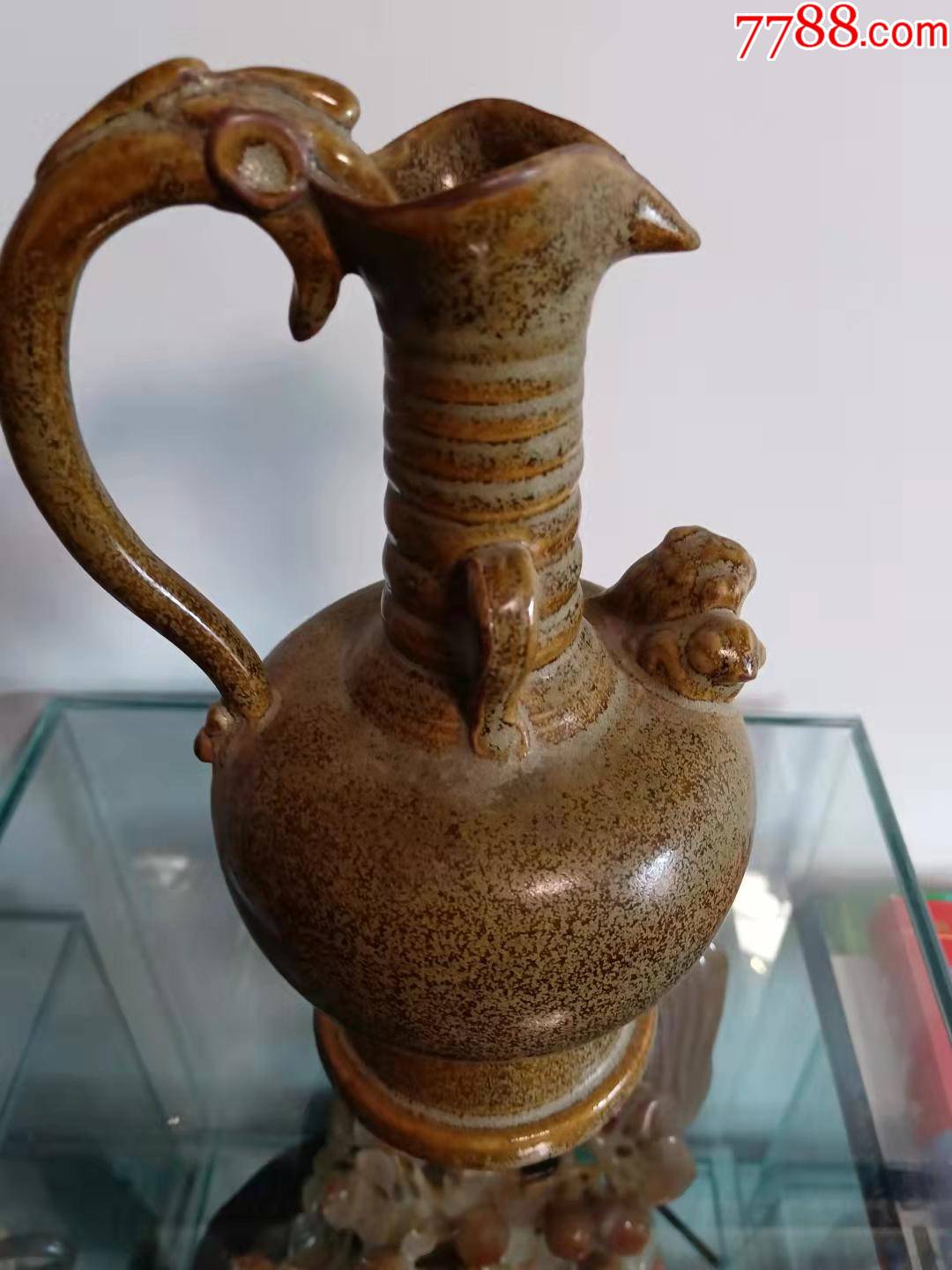 茶叶末釉狗头壶_价格110元_第1张