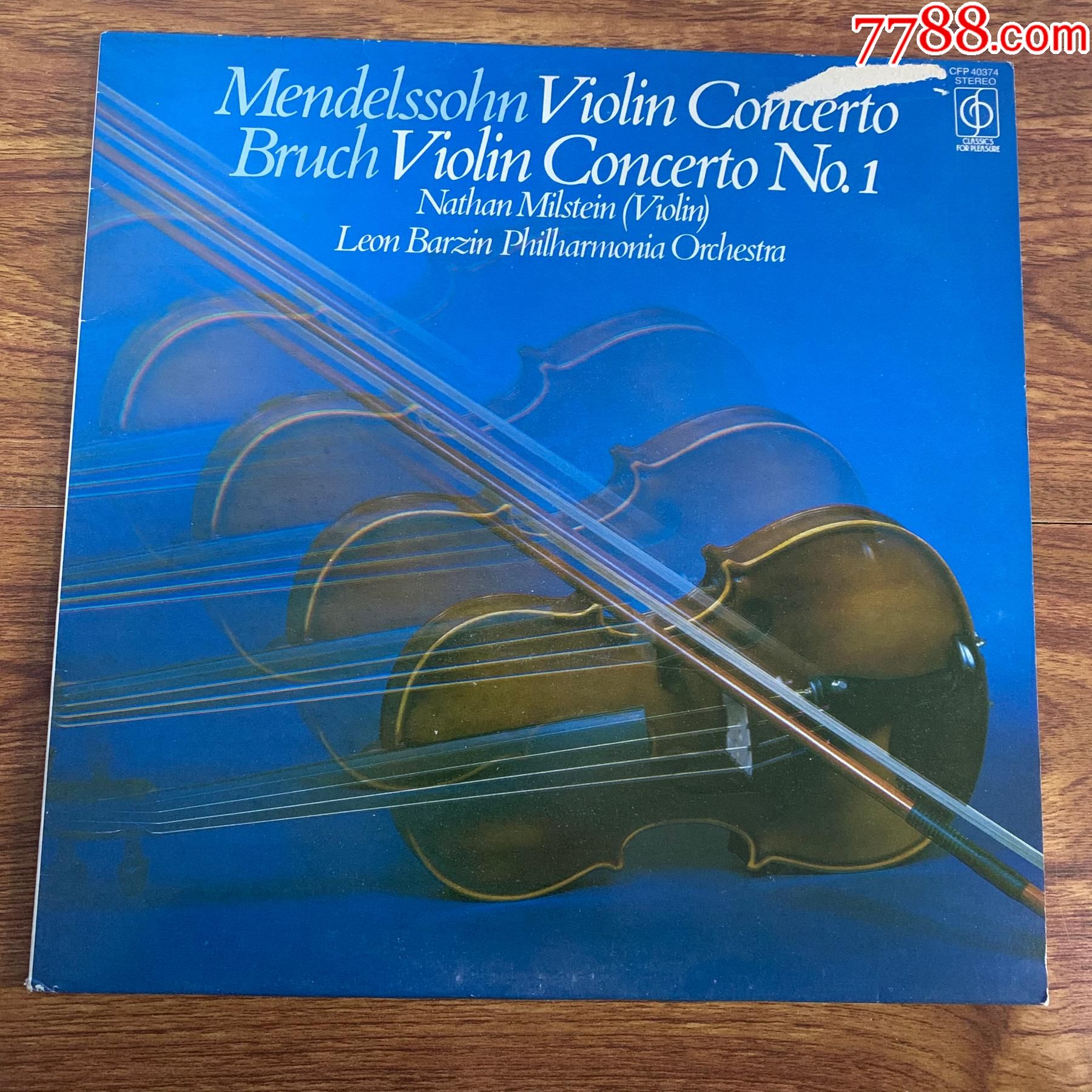 门德尔松布鲁赫小提琴协奏曲内森·米尔斯坦演绎12寸黑胶lp-a1_老唱片