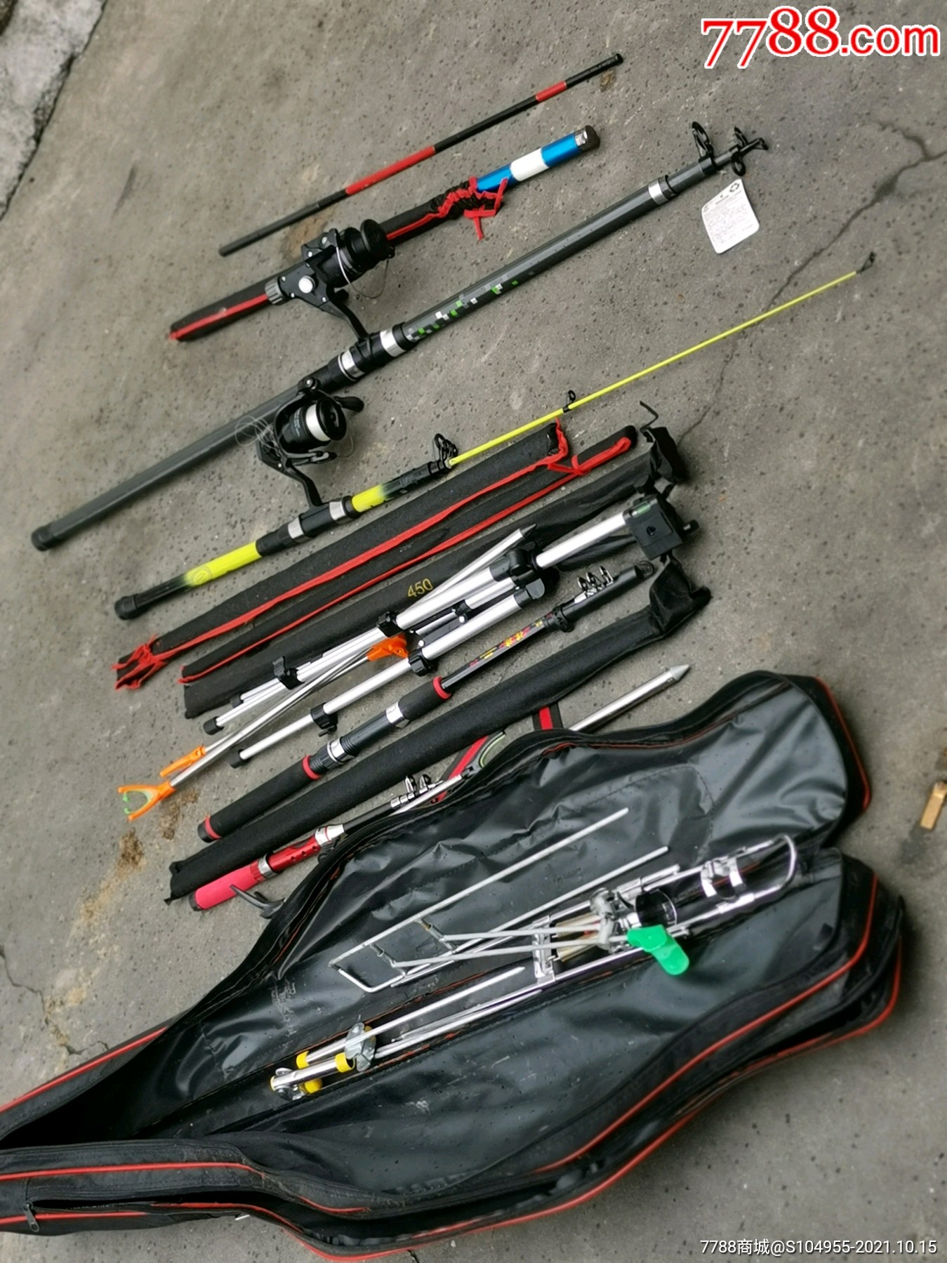 鱼竿,大小10个一起出-价格:300元-au28004562-钓具/渔具 -加价-7788