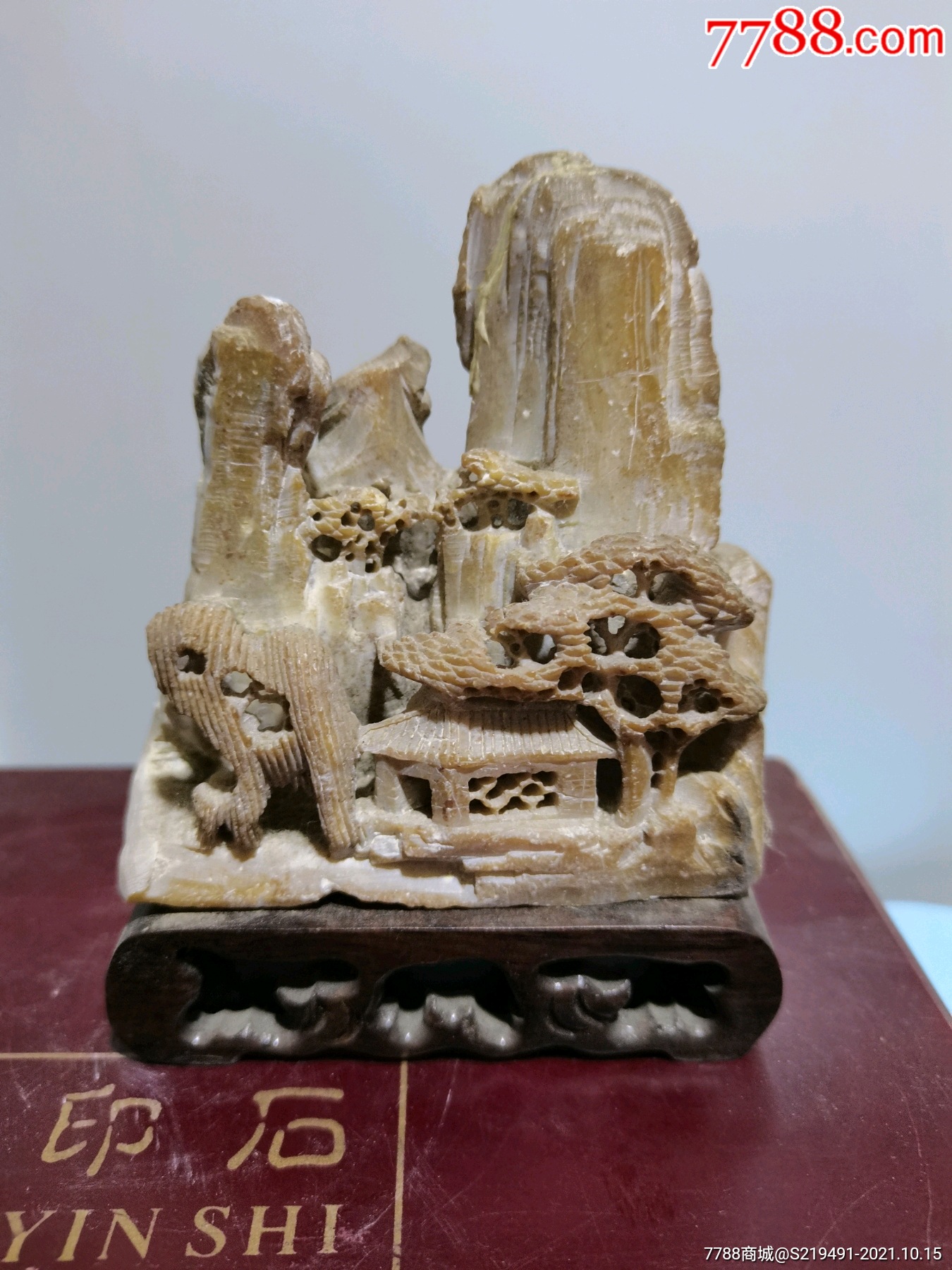 民国青田石雕摆件