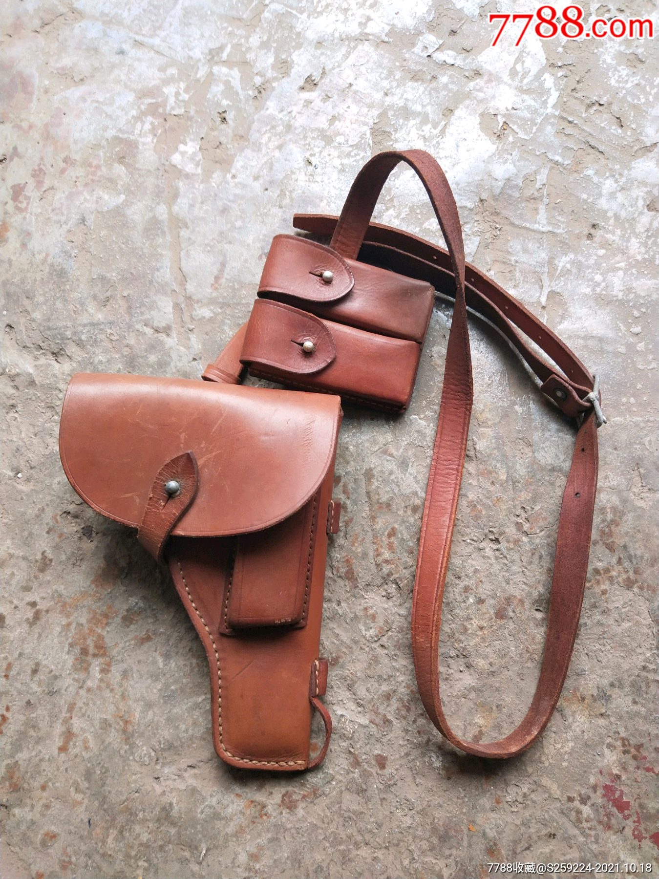 老牛皮枪壳-价格:100元-au28038837-皮枪套/皮套