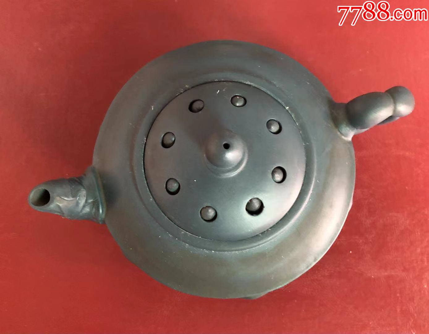 何燕萍大师绿泥莲藕造型紫砂壶-价格:500元-au28068554-紫砂壶 -加价