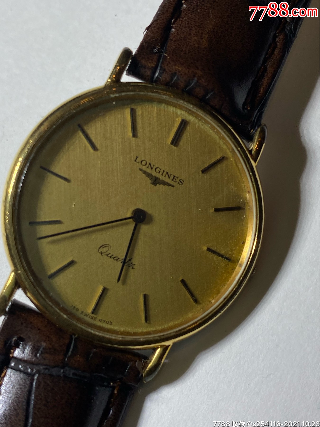 瑞士原装正品浪琴longines石英男表表盘32mm厚5mm特价300包邮ah1_手表