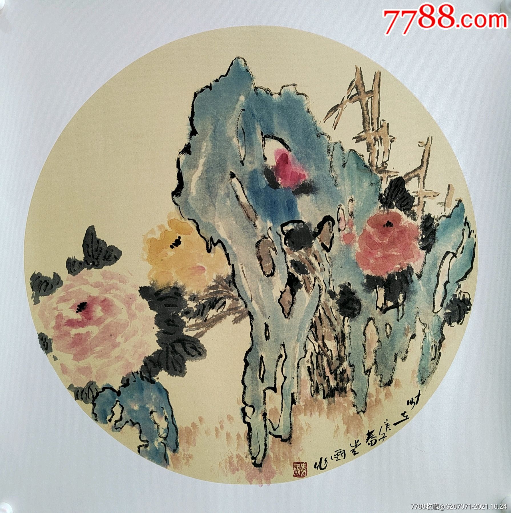 原创花鸟卡纸作品50x50-价格:58元-au28099299-花鸟国画原作 -加价