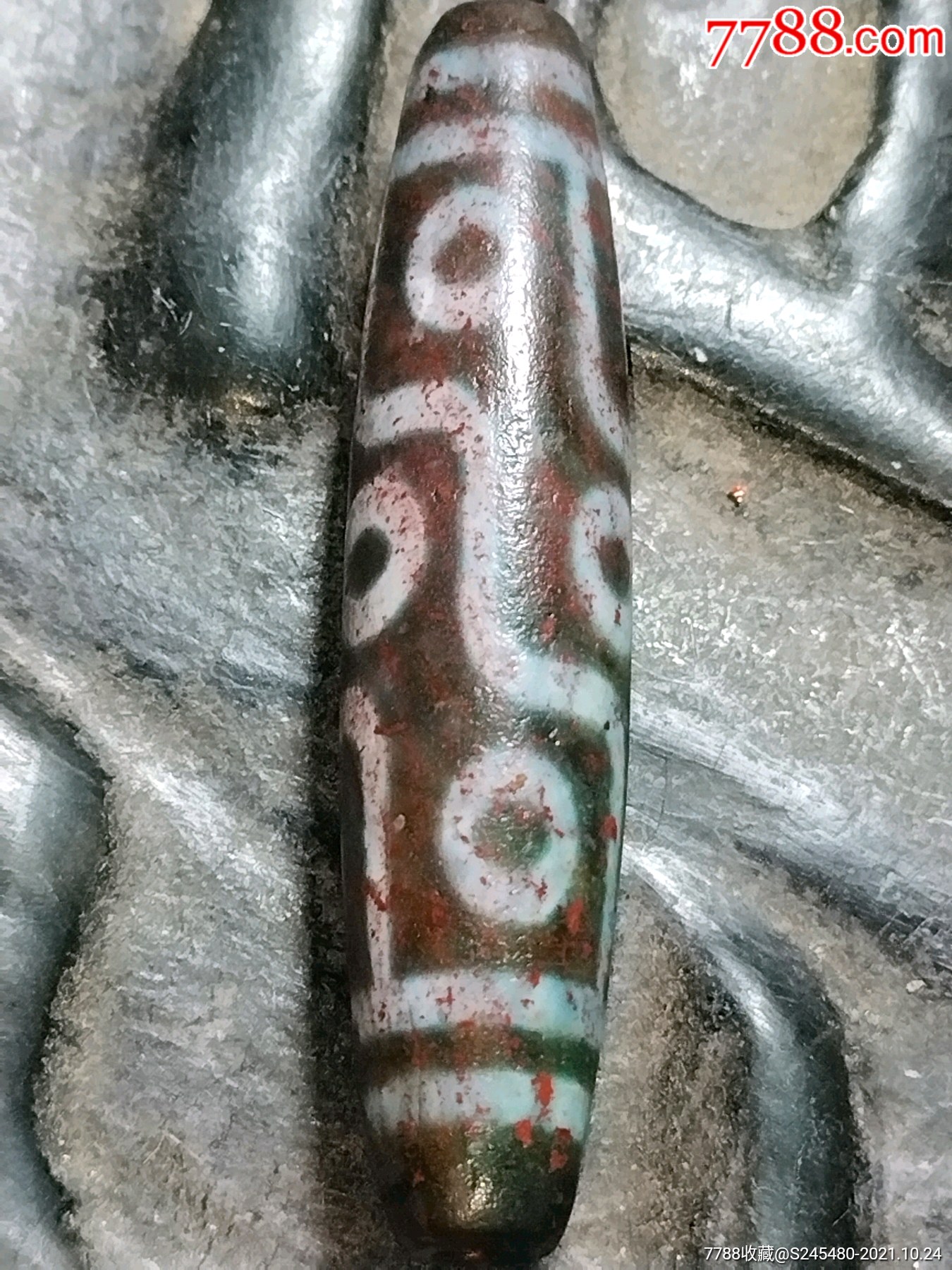 九眼古象雄天珠