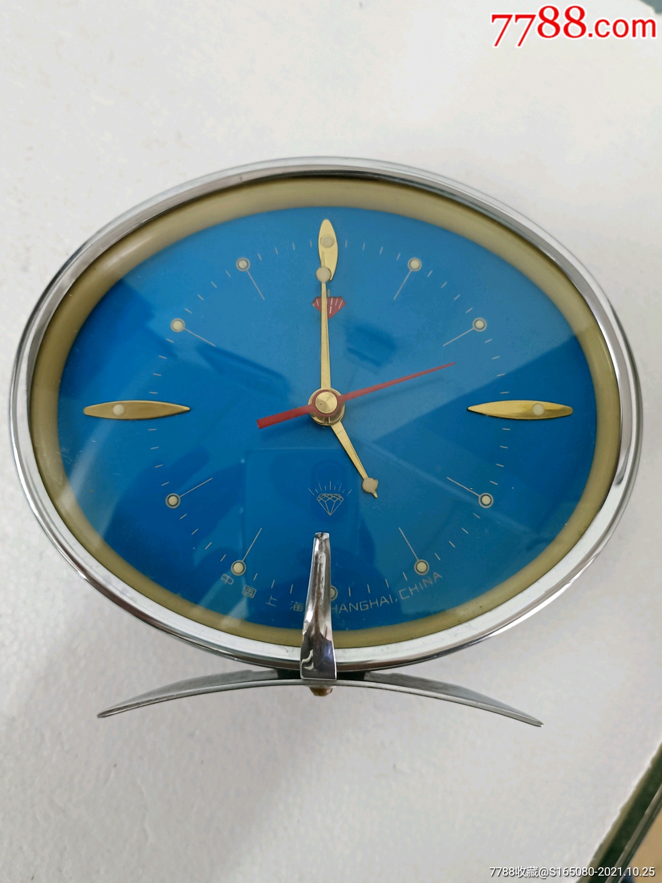 中国上海钻石牌闹钟