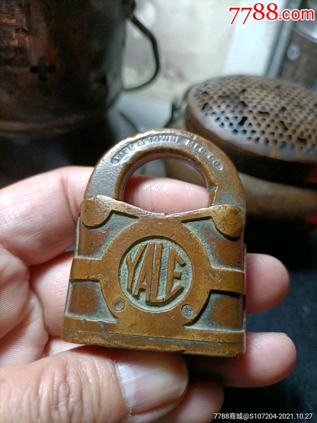 老铜锁一个_价格120元_第1张