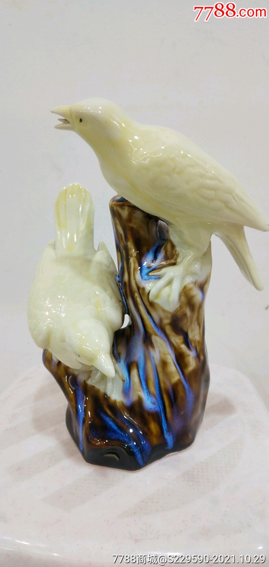 70年代双鸟一个_雕塑瓷/瓷雕_图片欣赏_收藏价格_7788烟标收藏