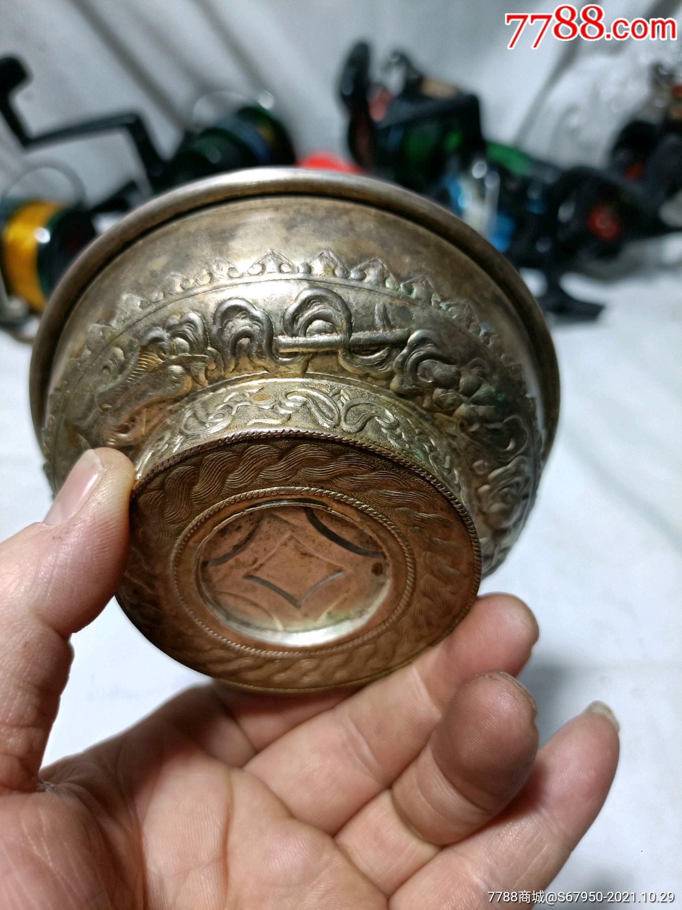 做工精细,藏银碗,厚重