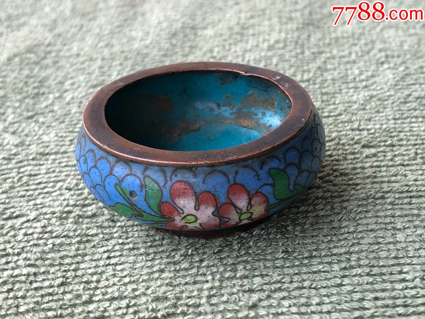 民国景泰蓝铜胎小笔洗