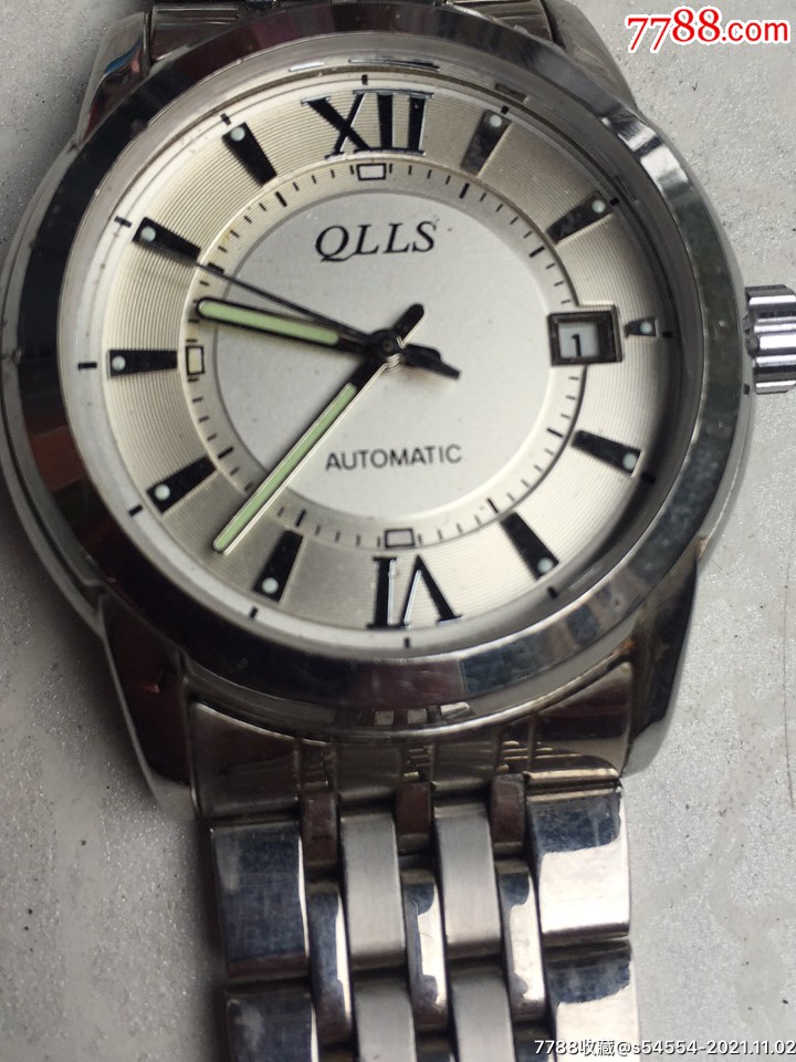 qlls单日历自动手表(不走时_价格1元_第1张