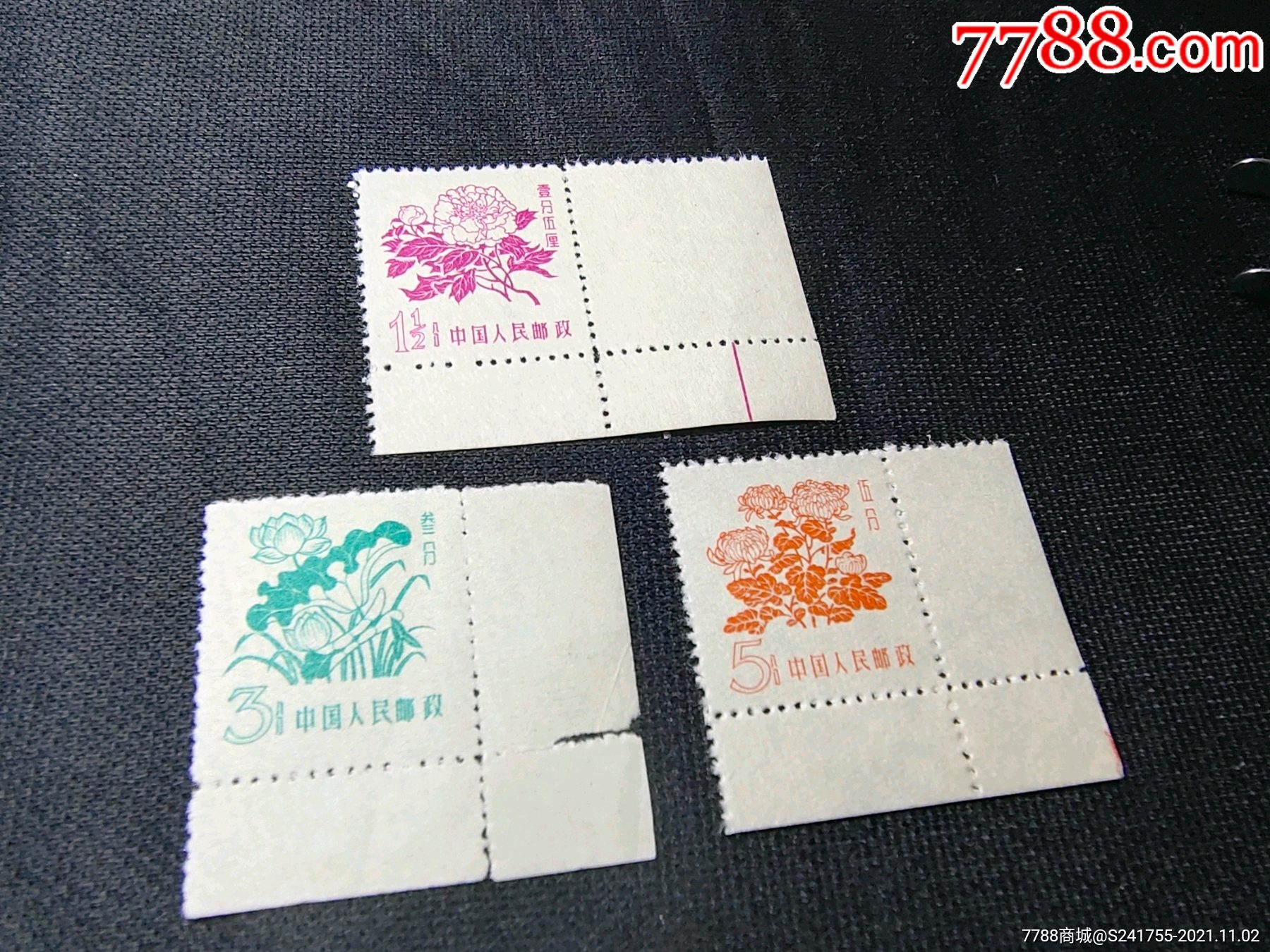 普10花卉带直角边新全-价格:146元-au28198749-新中国邮票 -加价-7788
