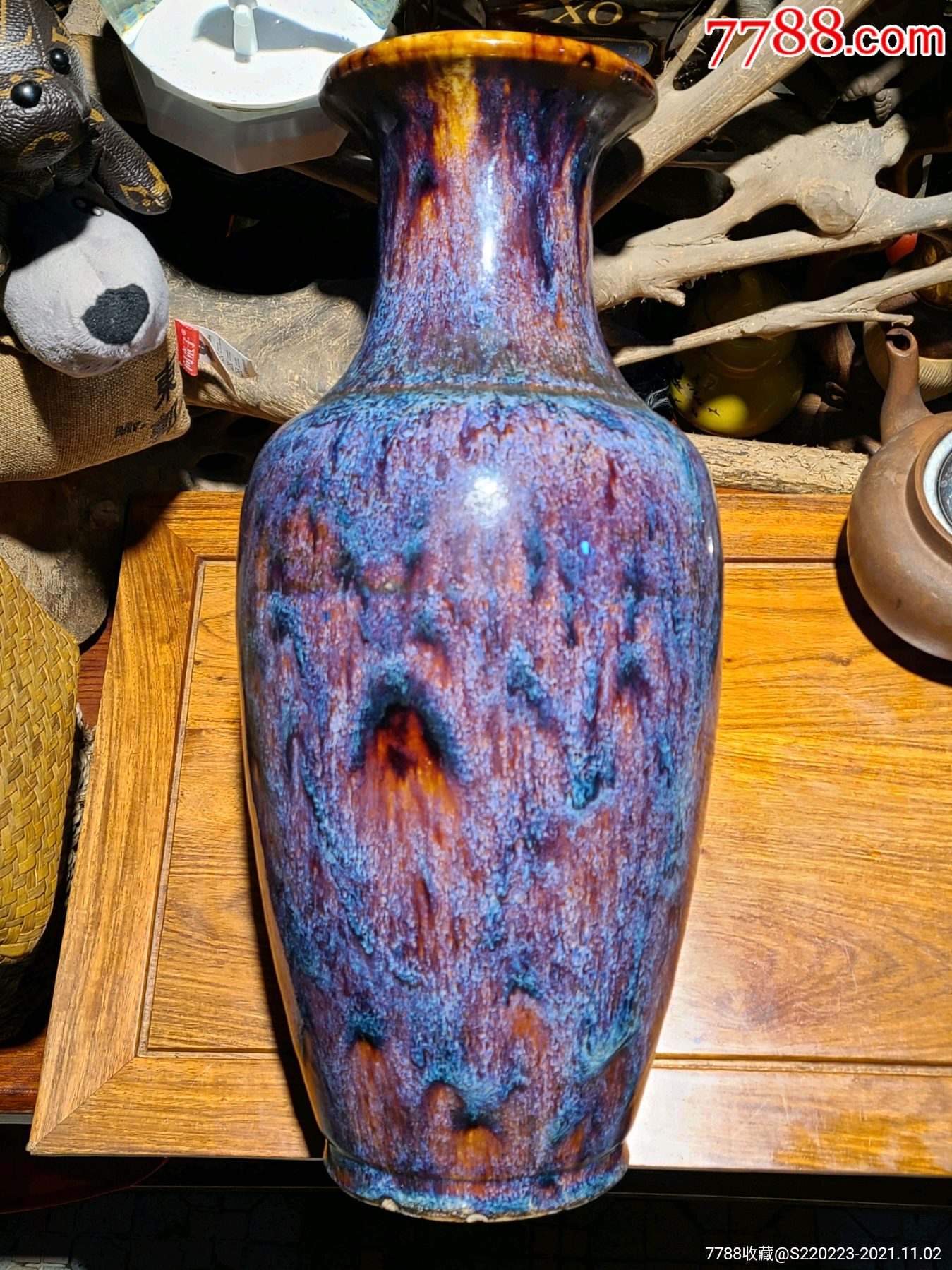 佛山石湾窑花瓶_花釉/窑变瓷_湖南杂件铺子【7788收藏__收藏热线】