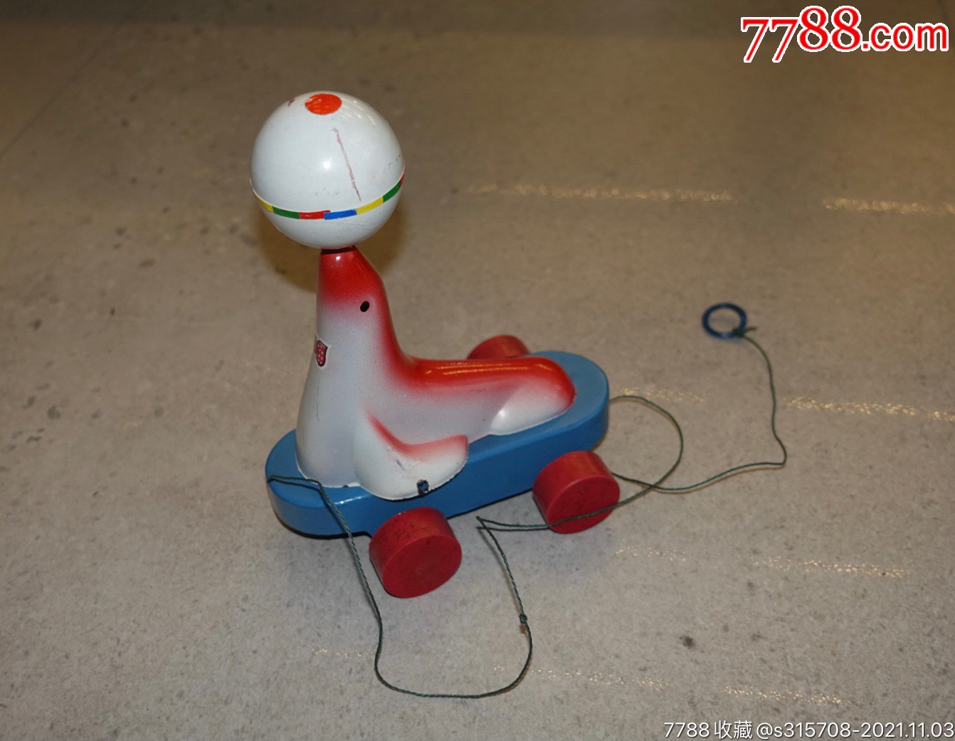 海豹顶球手拉小车-价格:20元-au28213909-其他传统玩具 -加价-7788