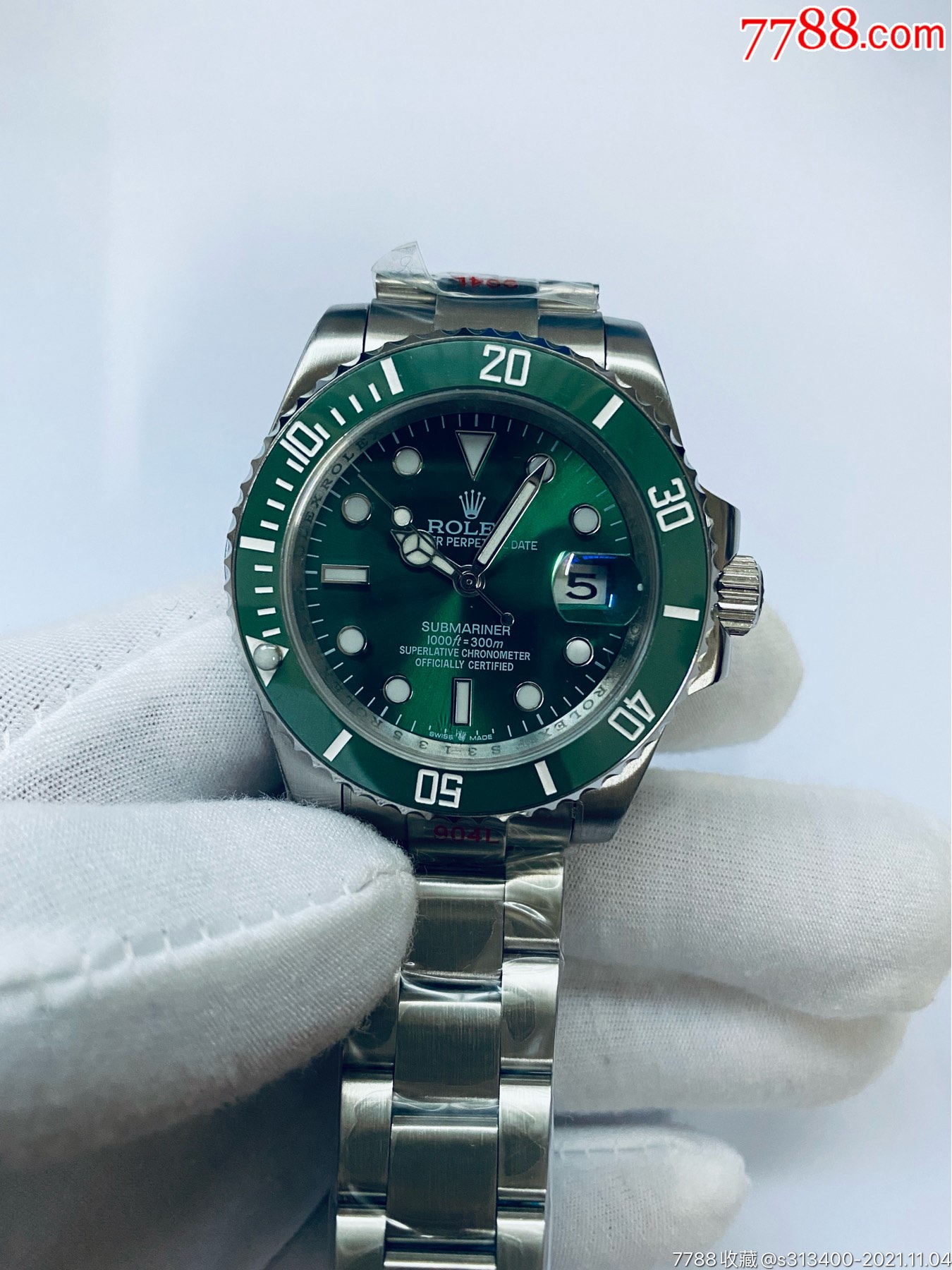 全新劳力士绿水鬼自动机械男表旋转活动陶瓷外圈锁把头