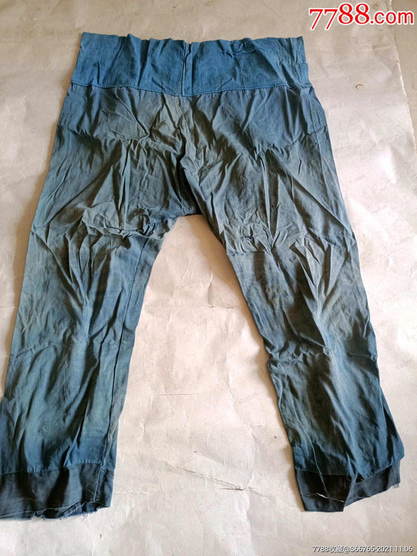 怀旧民国老手工补丁拼接布免档裤-价格:30元-au28240371-其他服饰 -加