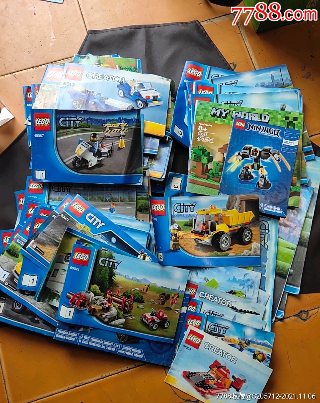 乐高拼装玩具说明书一摊一起大概88本书书重4公斤