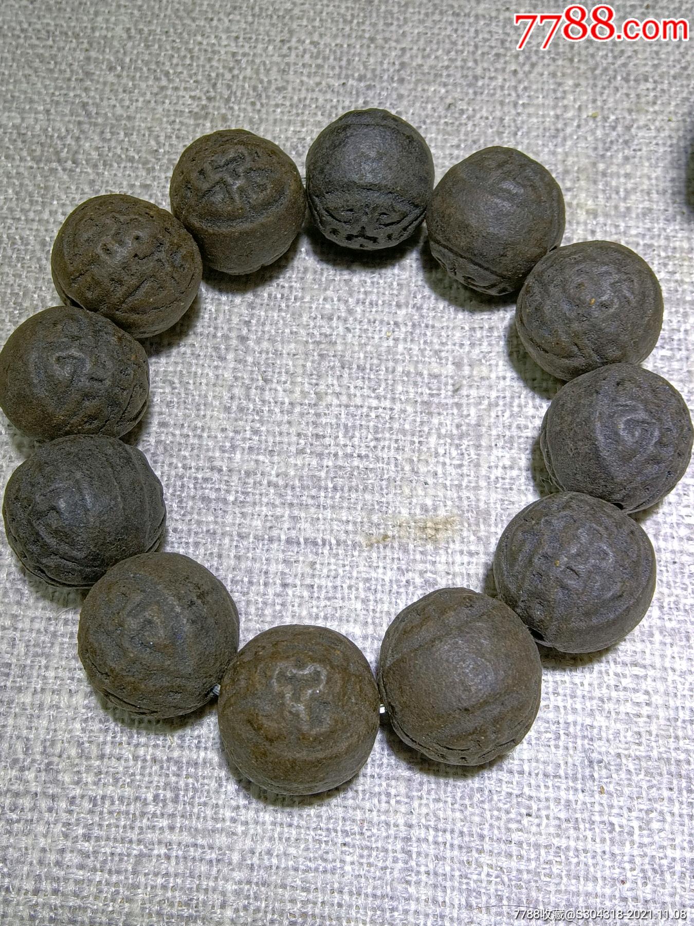 旧藏老合香喜字纹手链-价格:200元-au28266449-沉香