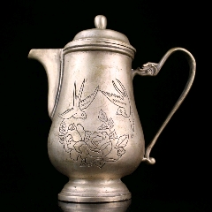 荣宝斋铜制墨水壶文房用造型雅致小巧有趣尺寸长8公分高5公分_铜壶/铜