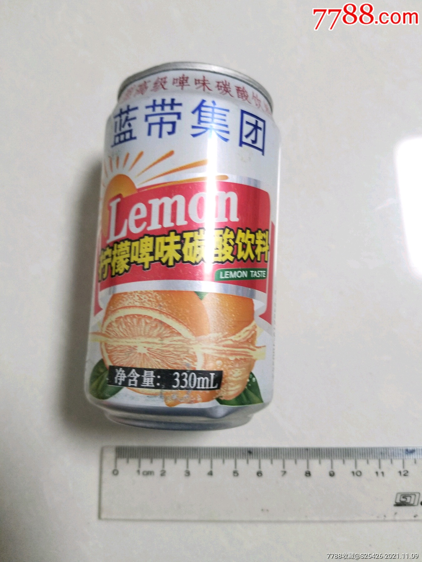 2013年蓝带集团柠檬啤味碳酸饮料易拉罐