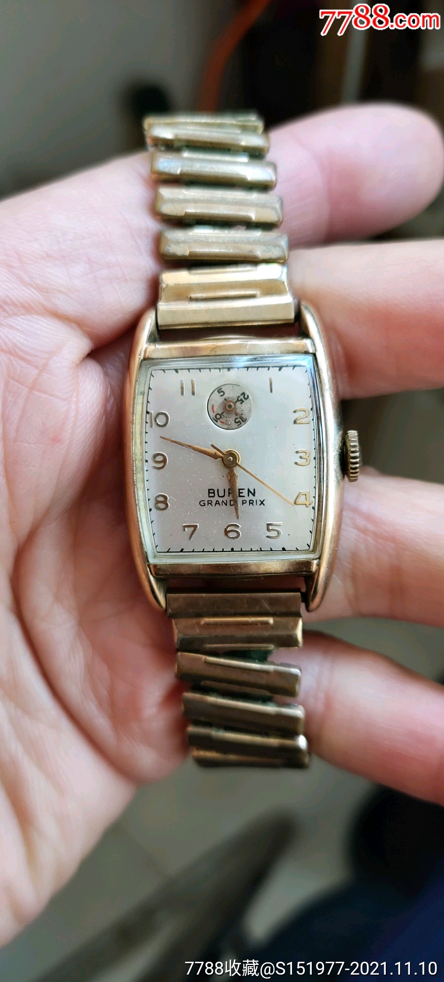 四五十年代左右10k全包金古董自动小金表自动带能量功能的很少