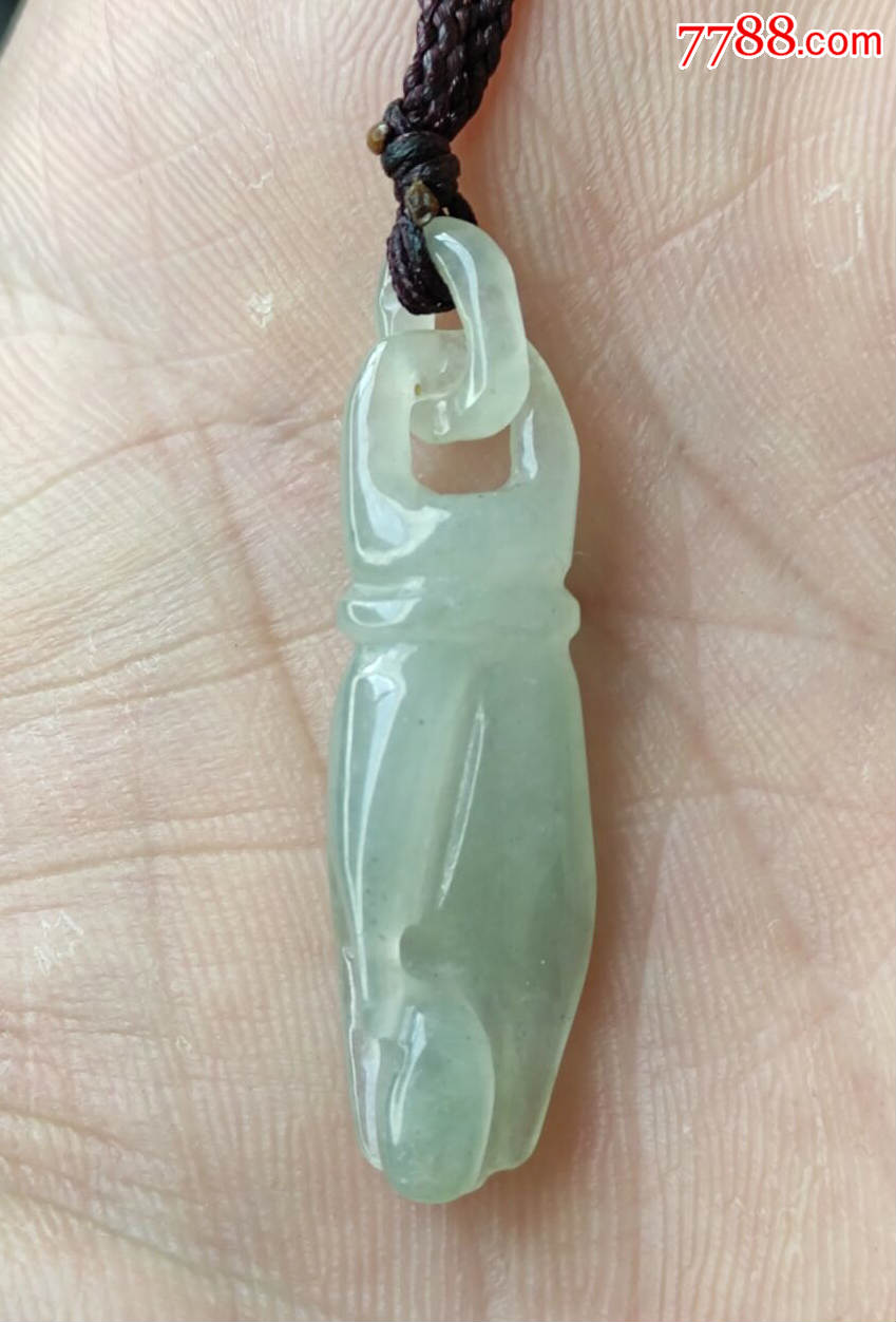 翡翠佛手掌上明珠镂空雕起冰起胶