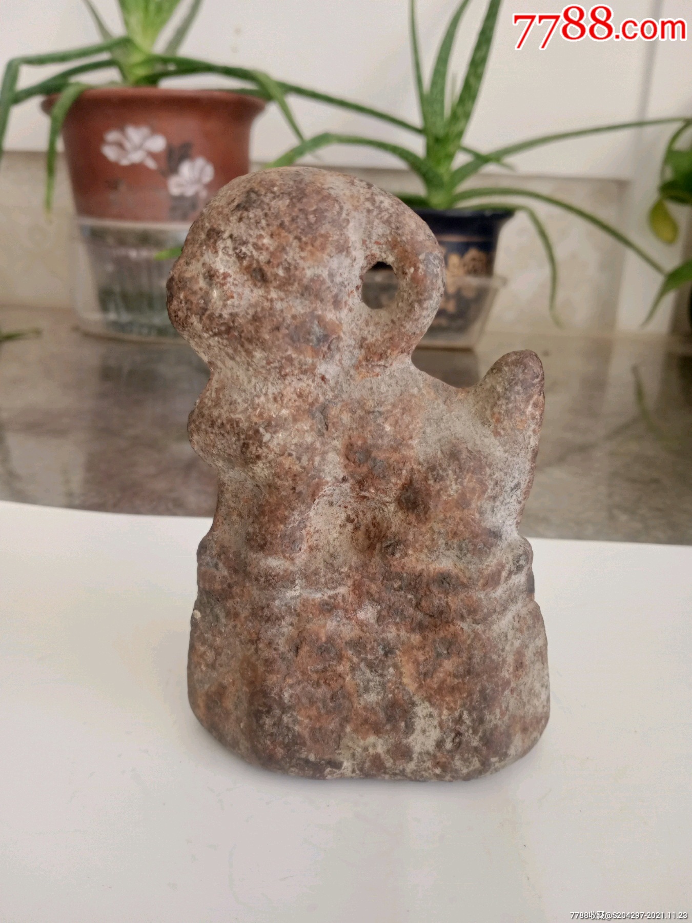 辽金元时期稀少的动物羊老秤砣品相好个头大包真包老