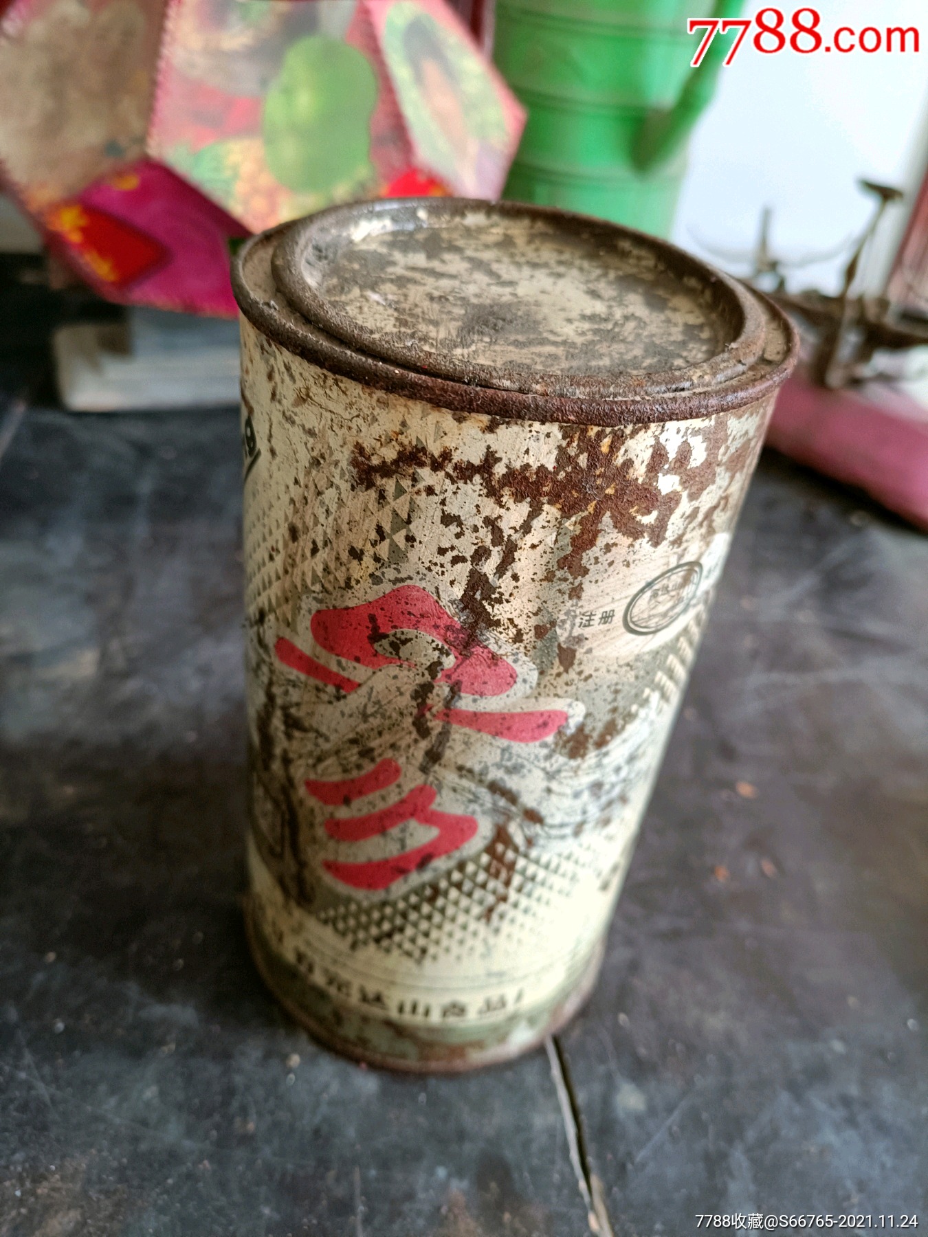 怀旧30年前完达山牌人参麦乳精盒