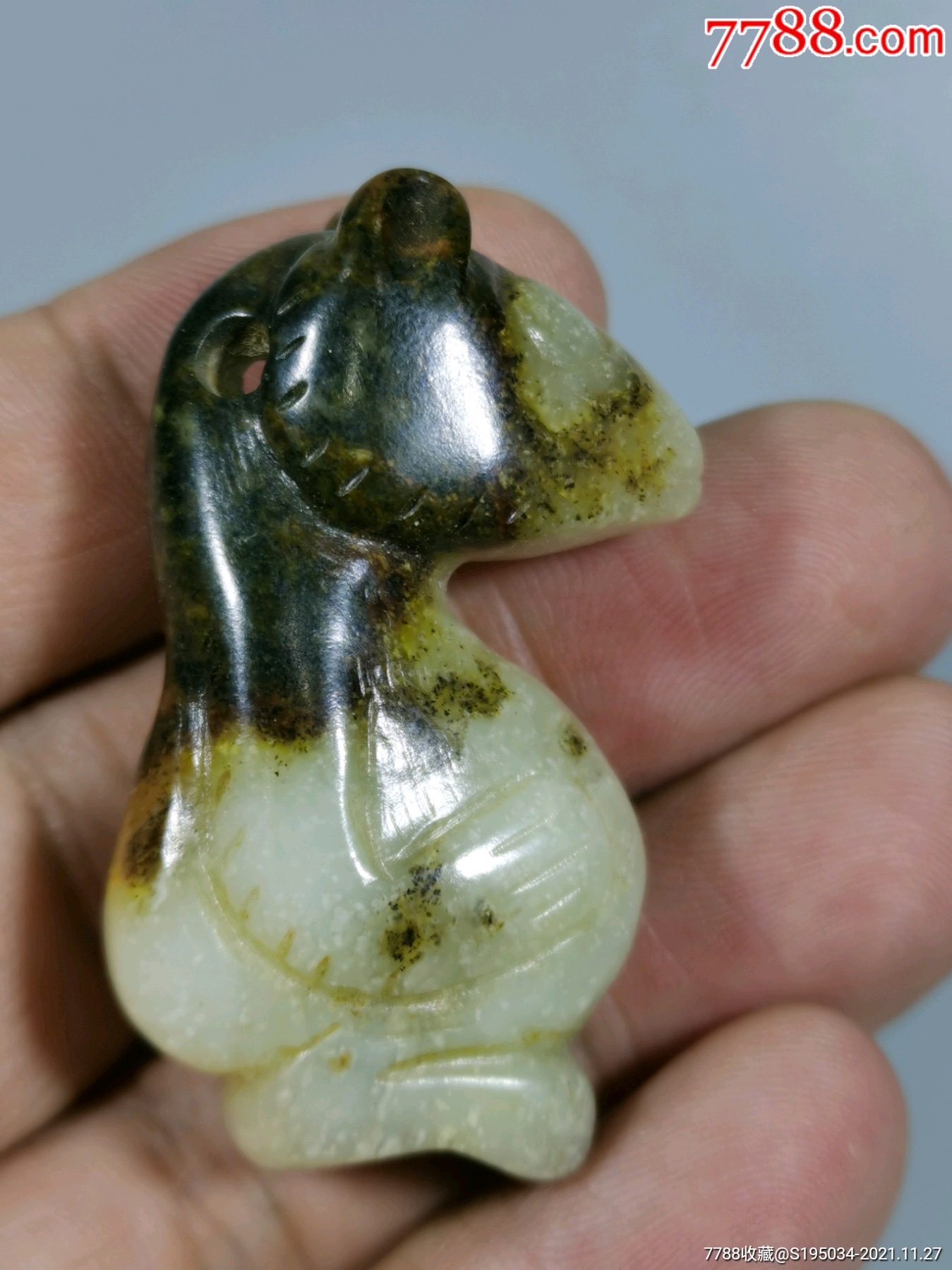 辽金小熊_和田玉_二宝古玩店【7788收藏__收藏热线】