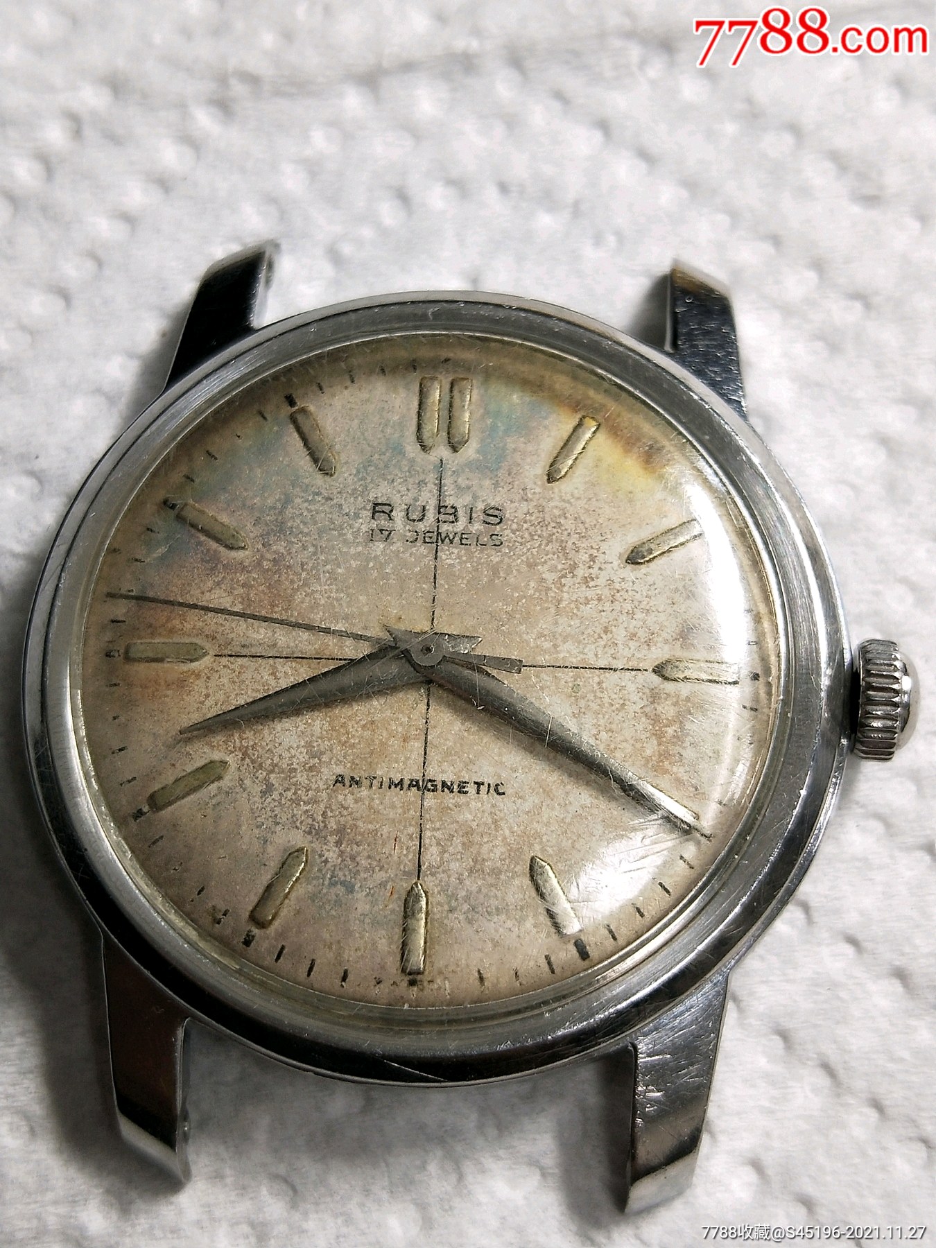 "rubis"瑞士表,"十字线字盘",走时_手表/腕表_图片收藏_回收价格_7788
