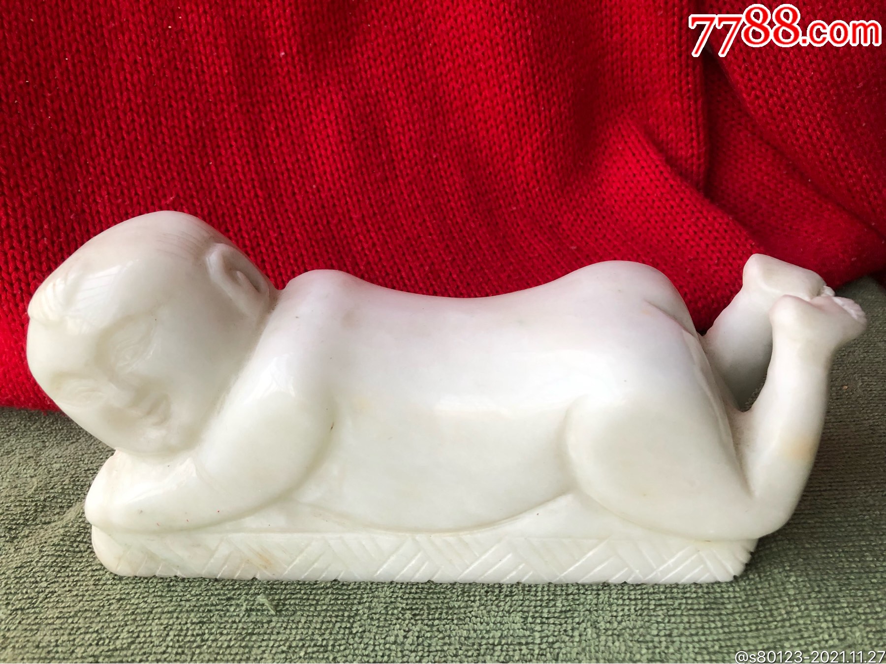 人物玉枕_价格370元【慧古轩】_第1张