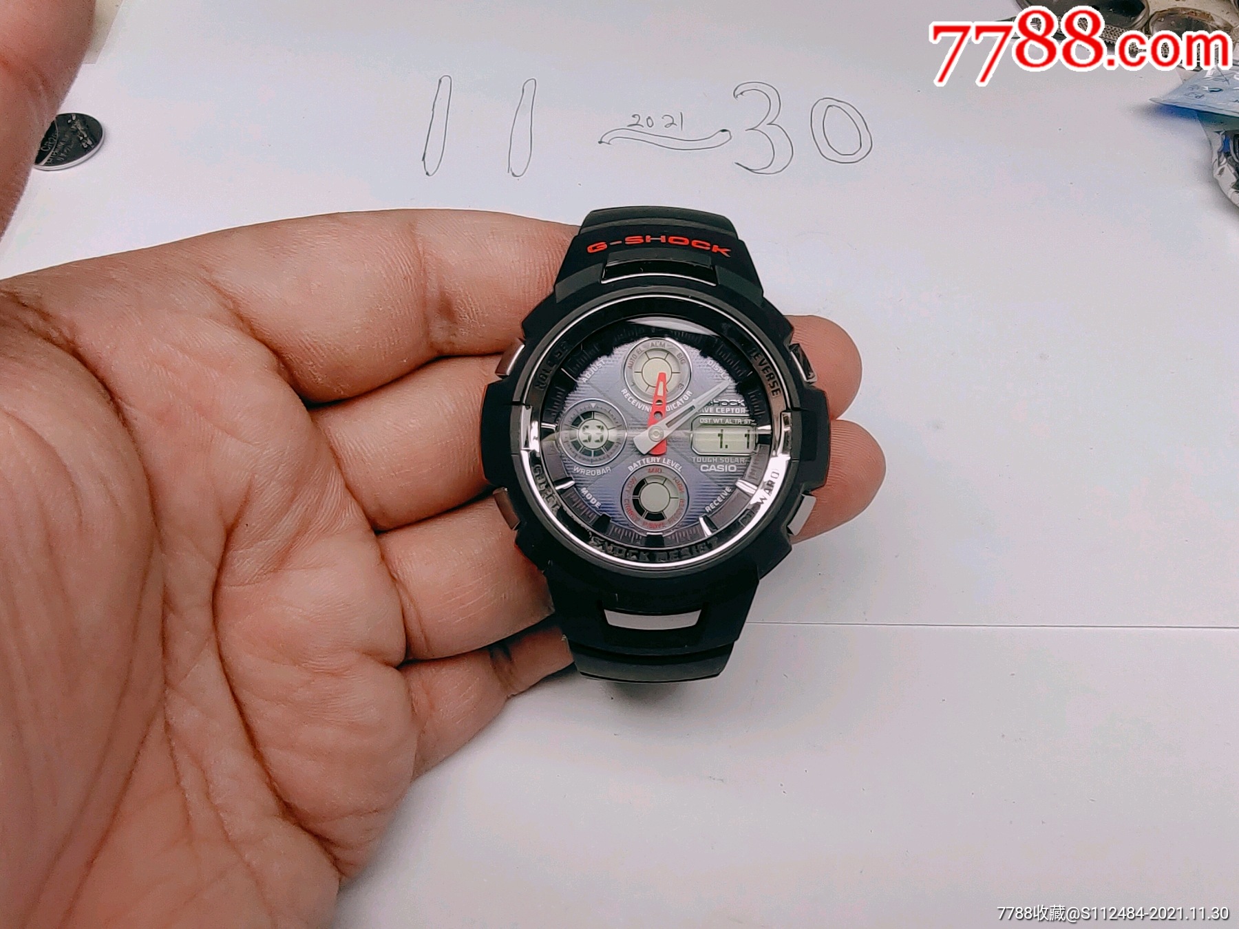 好品经典漂亮光动能g-shock卡西欧casio男士200显示石英腕表-手表