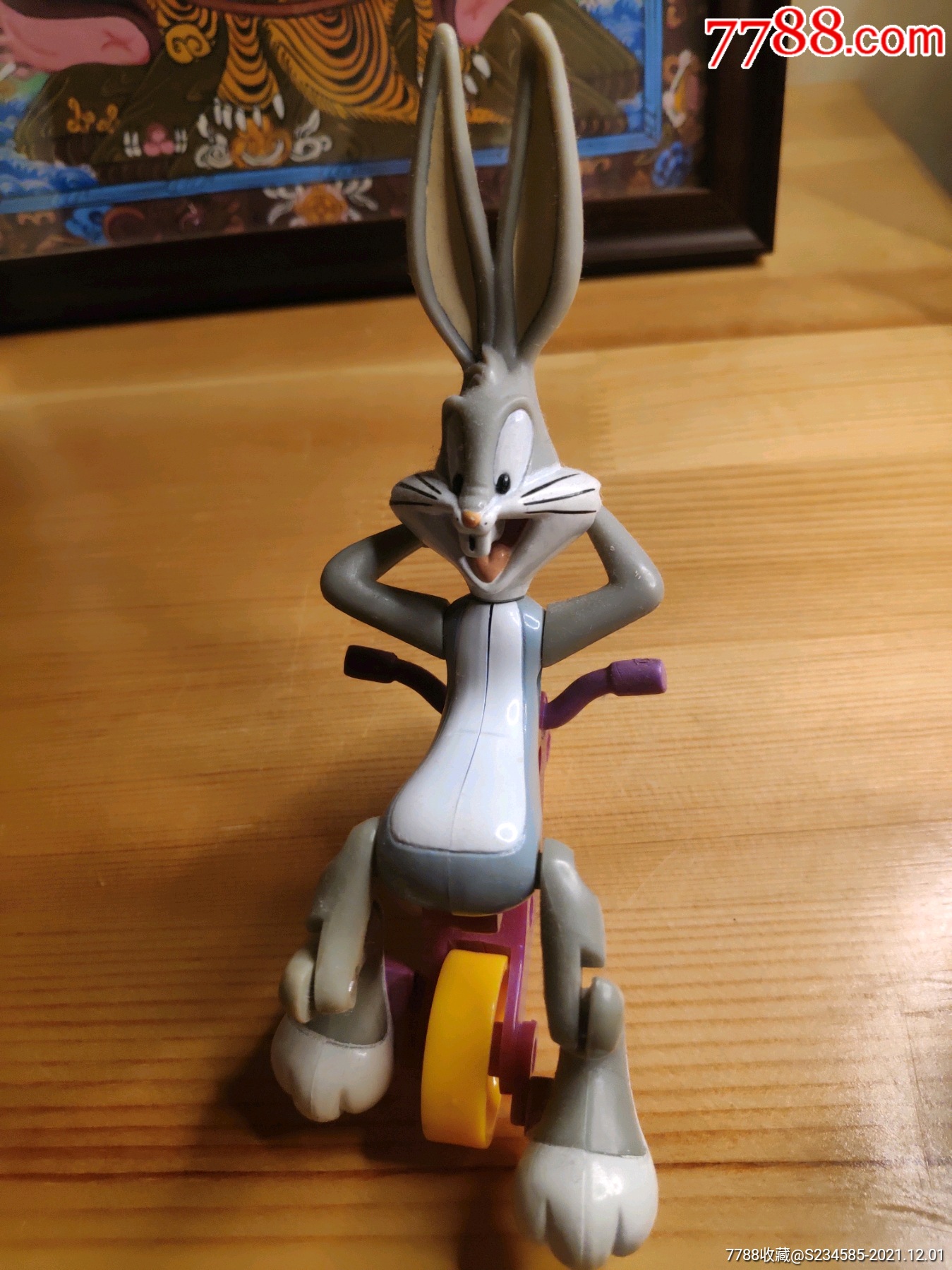 老玩具带铭文兔八哥轱辘腿可动低价无托拍卖价高者得多单和邮