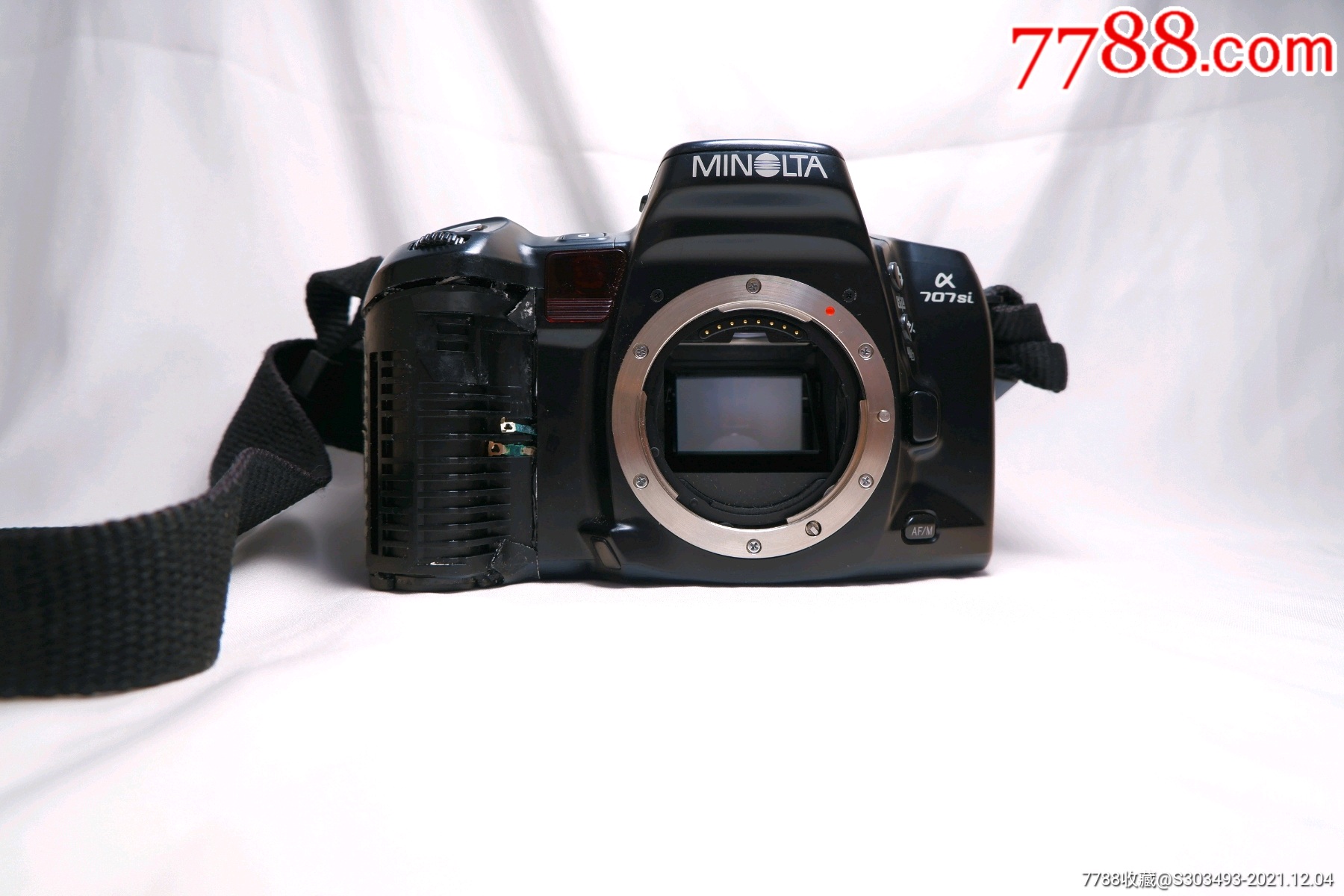 minolta美能达a707si复古胶片相机单机身能通电快门正常遮光板和