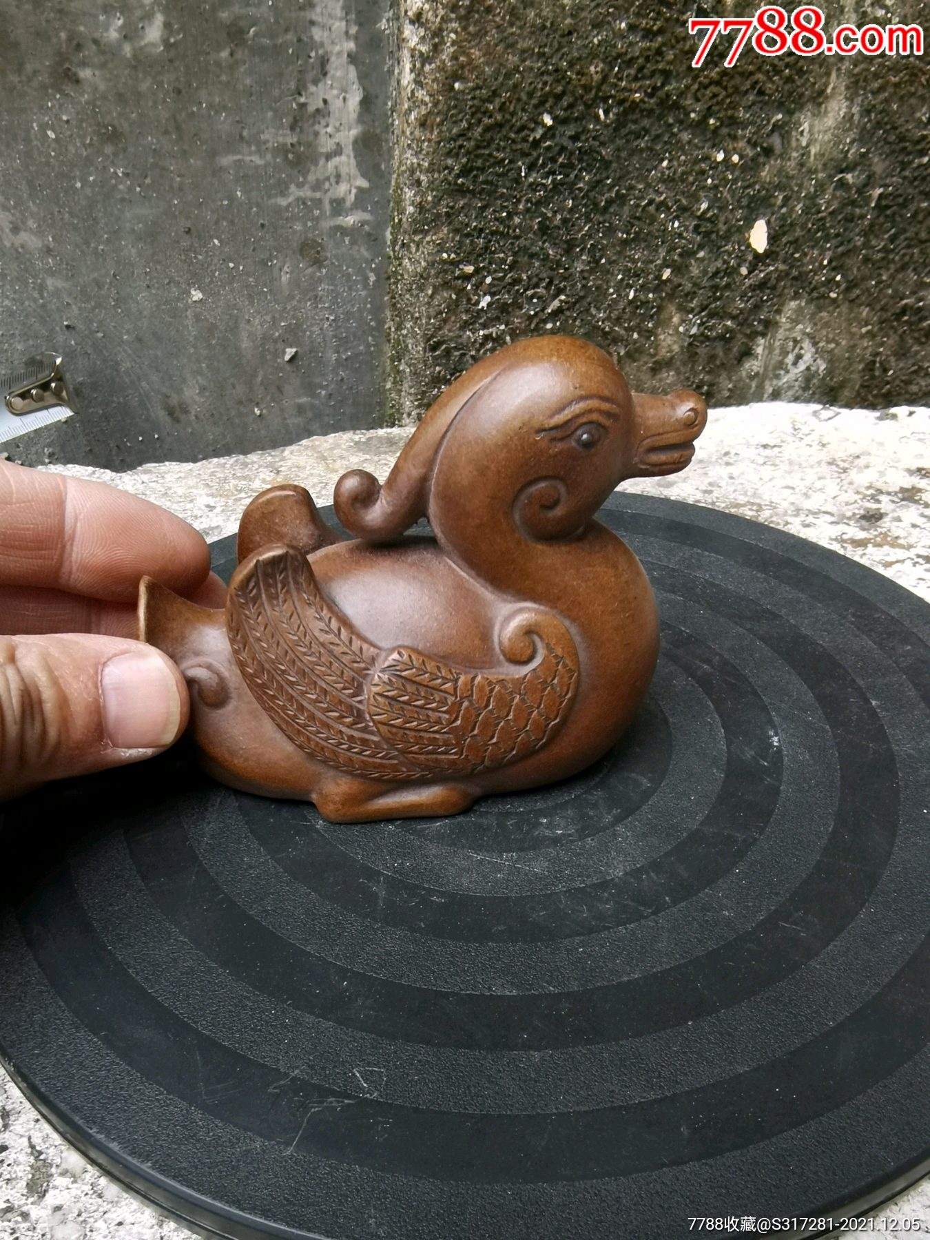 老紫砂茶宠摆件一个