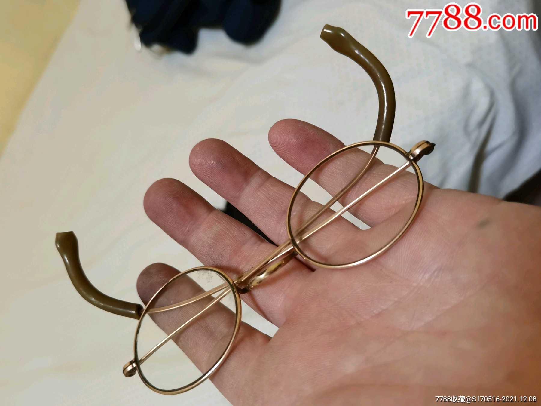 民国金丝边眼镜