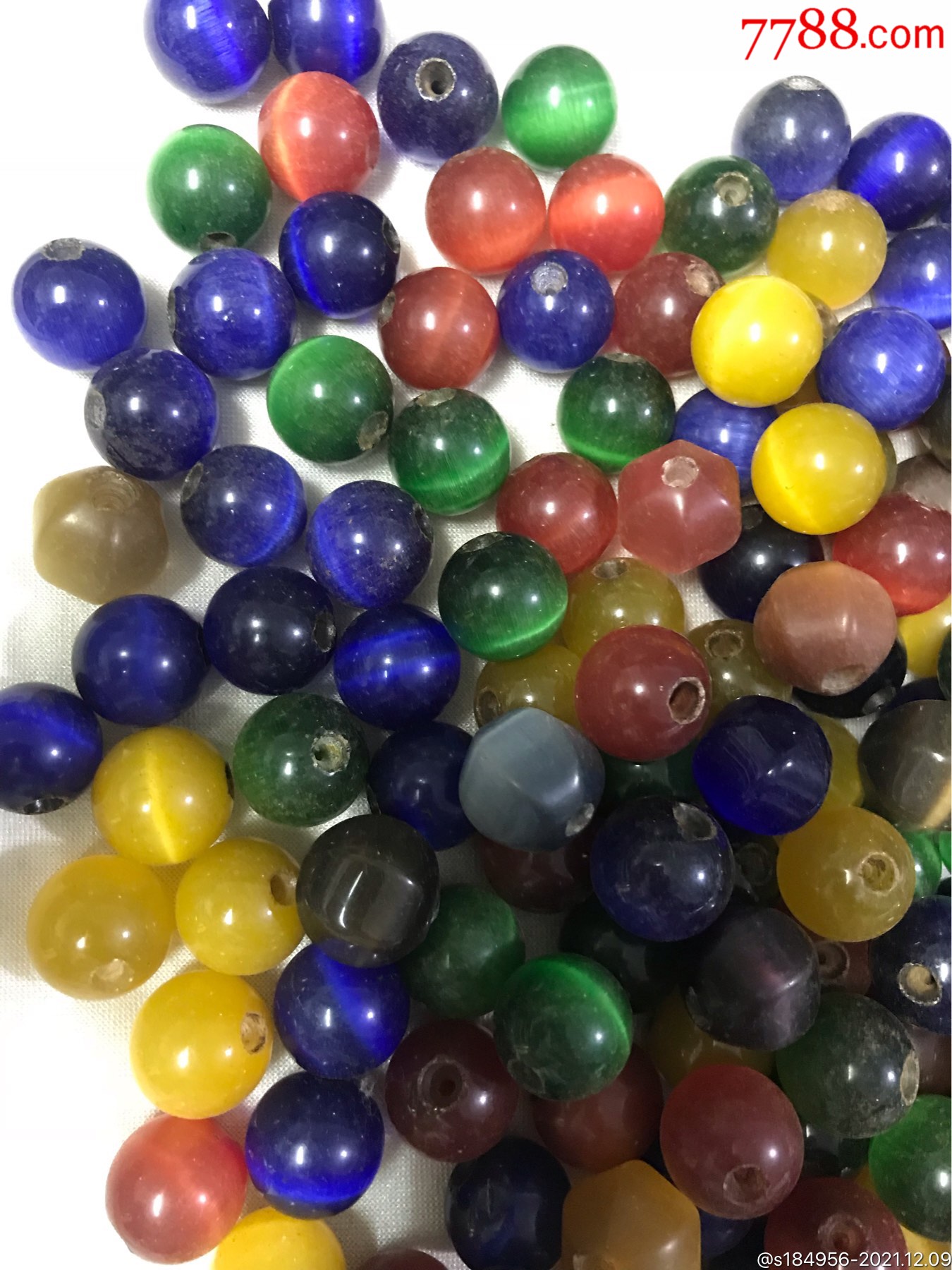 猫眼石圆珠260个